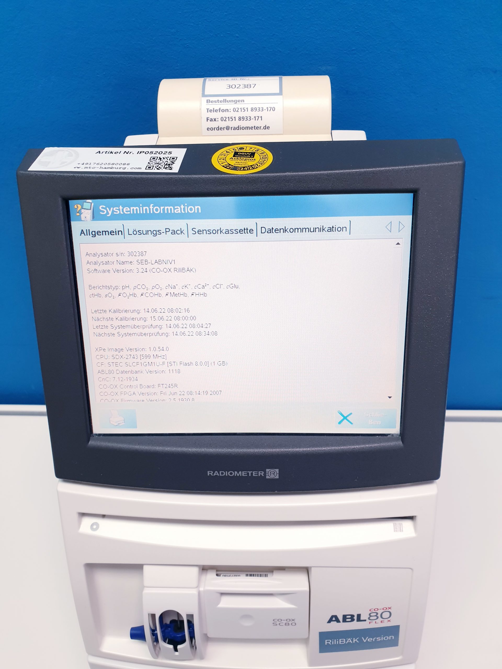 Radiometer ABL80 FLEX CO-OX – Bild 15