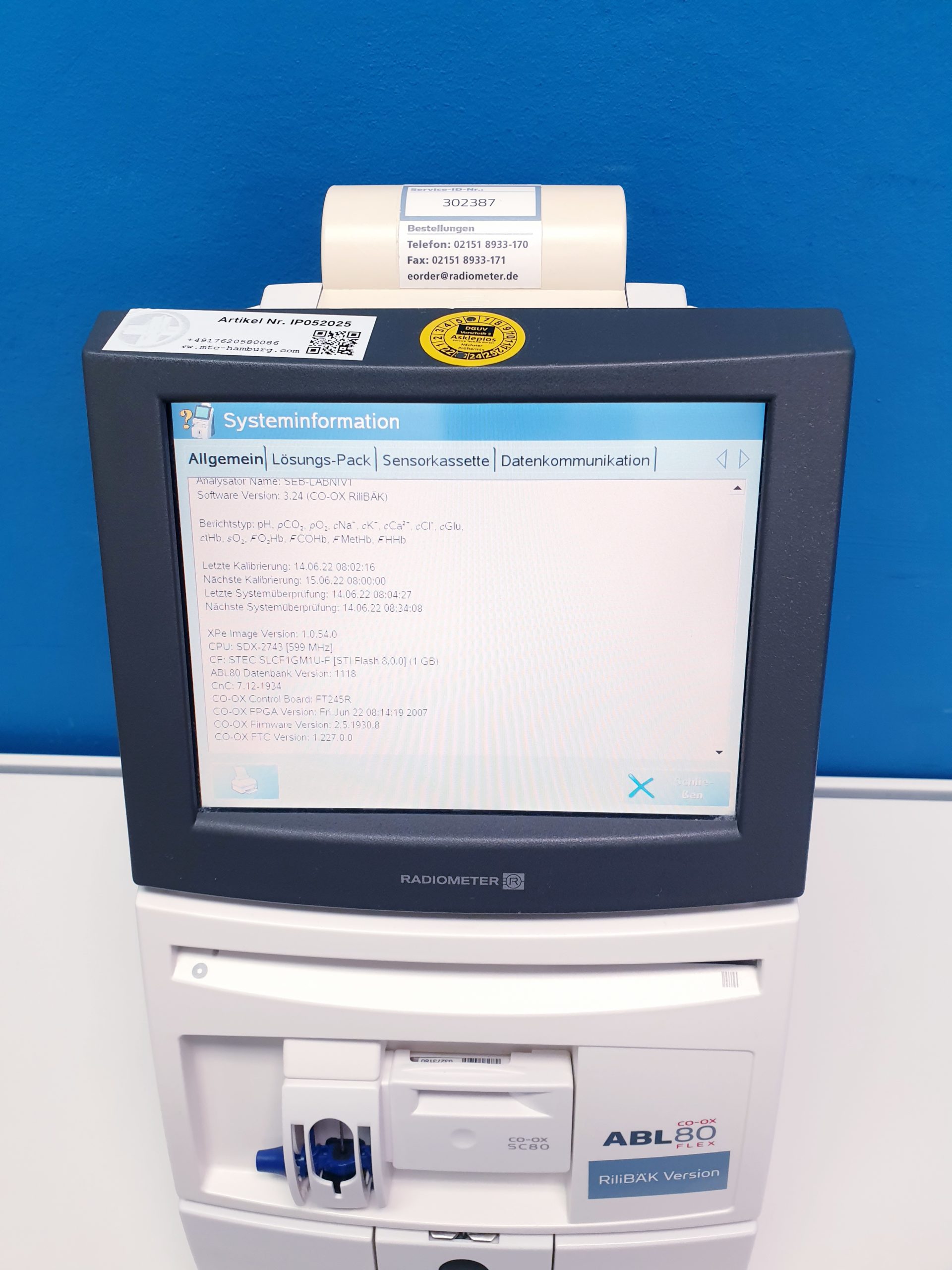 Radiometer ABL80 FLEX CO-OX – Bild 16