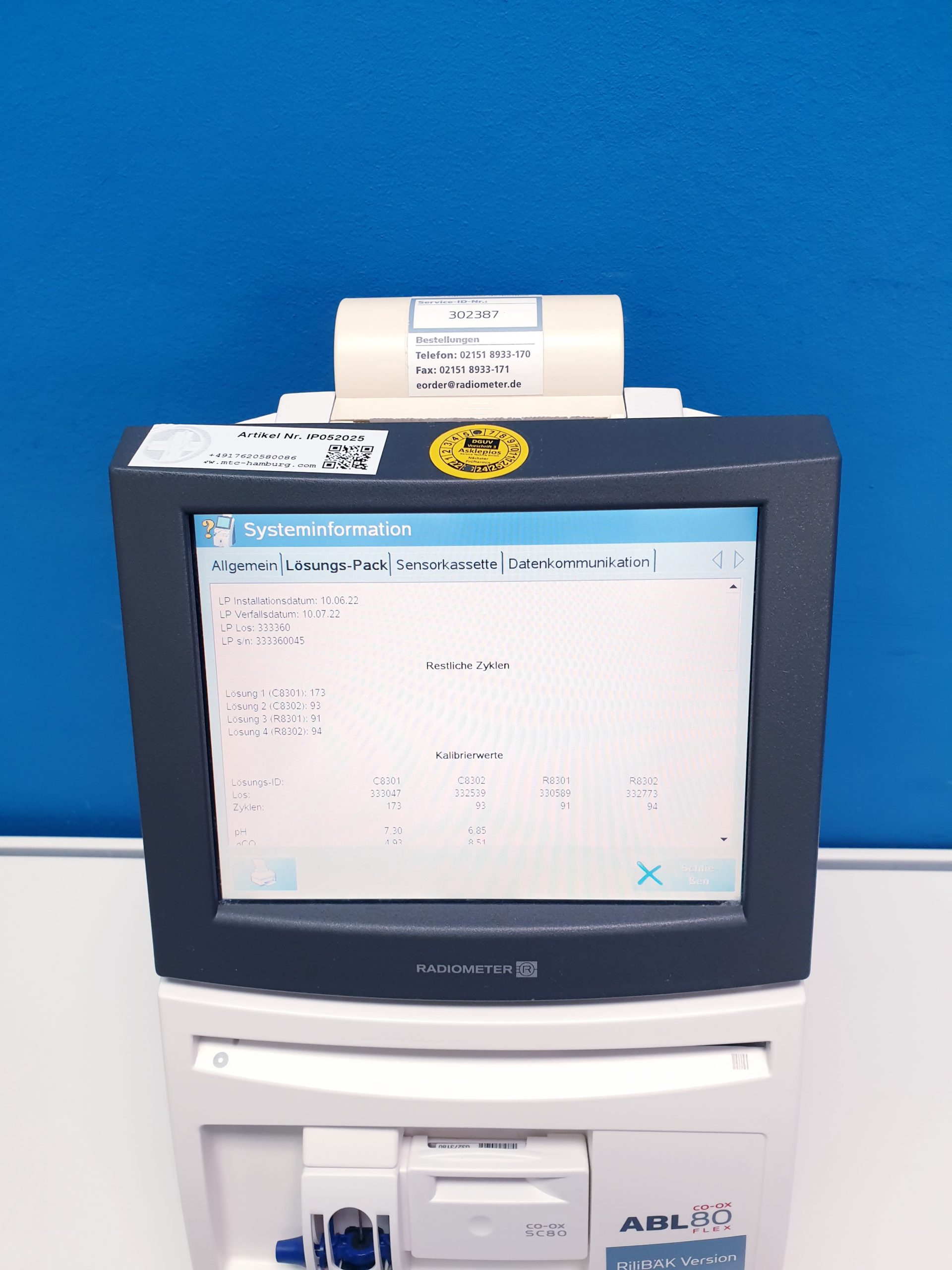 Radiometer ABL80 FLEX CO-OX – Bild 17