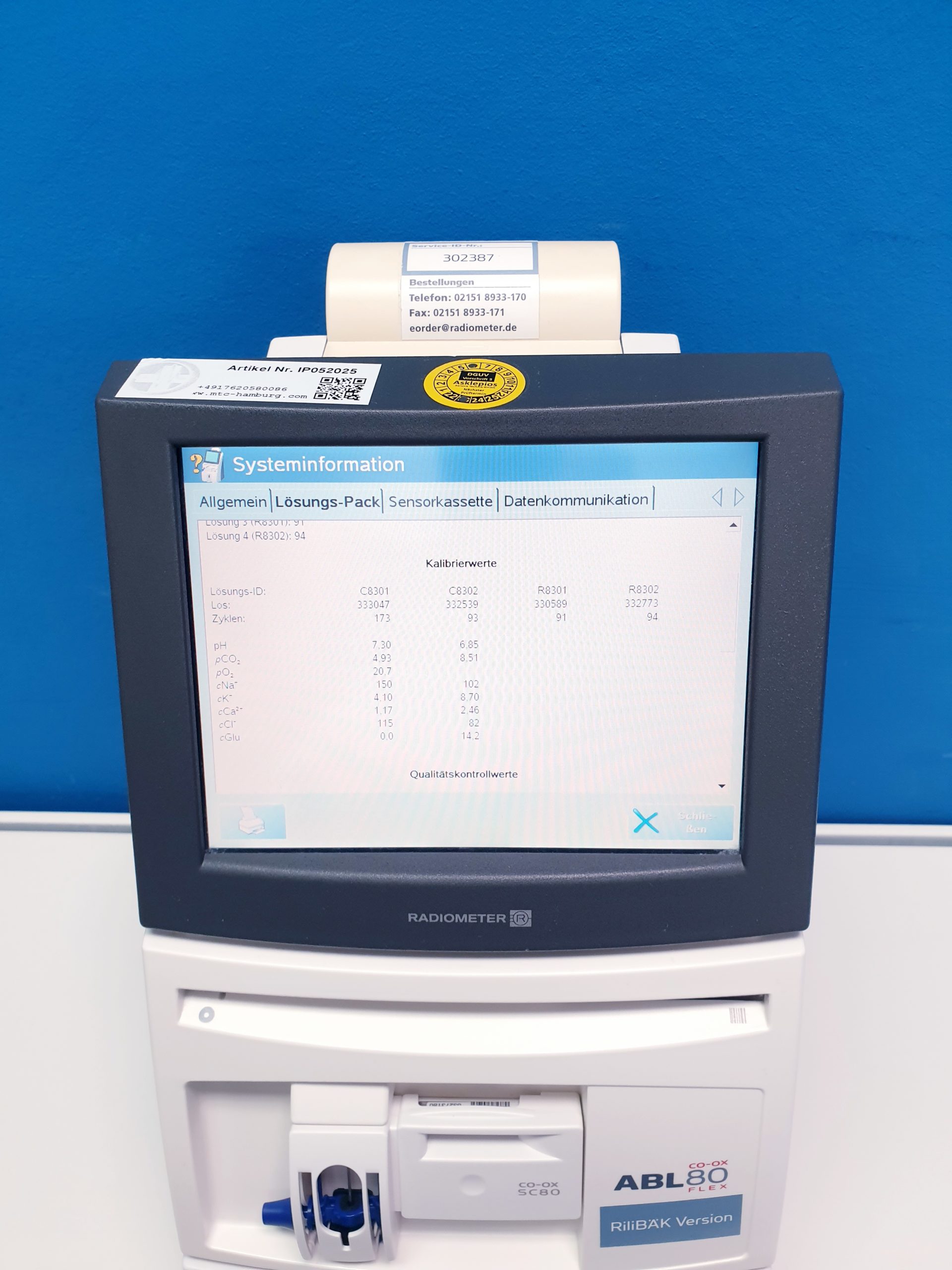 Radiometer ABL80 FLEX CO-OX – Bild 18