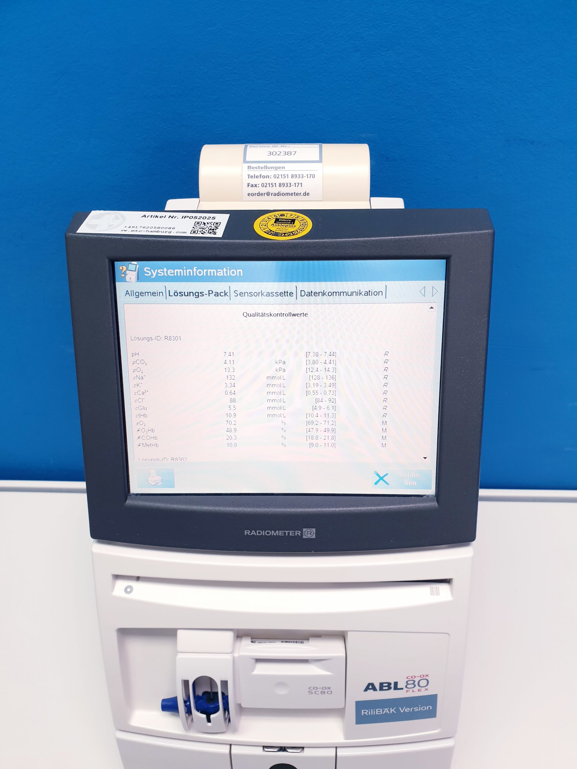 Radiometer ABL80 FLEX CO-OX – Bild 19