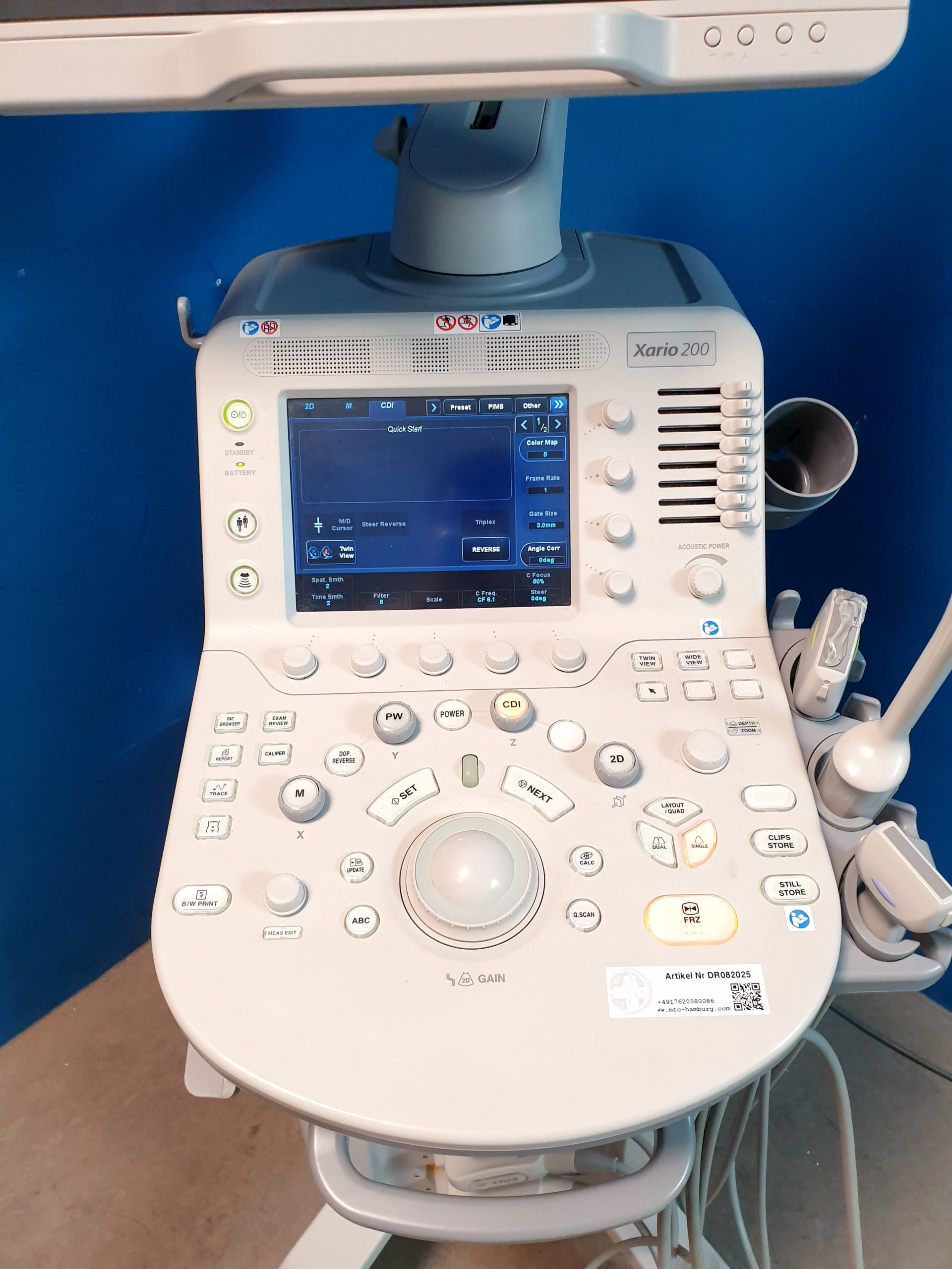 Toshiba TUS-X200 Xario 200 + 6C1 + 11C3 + 18L7 Konvex Linear Endovaginal – DOM2015 – Bild 5