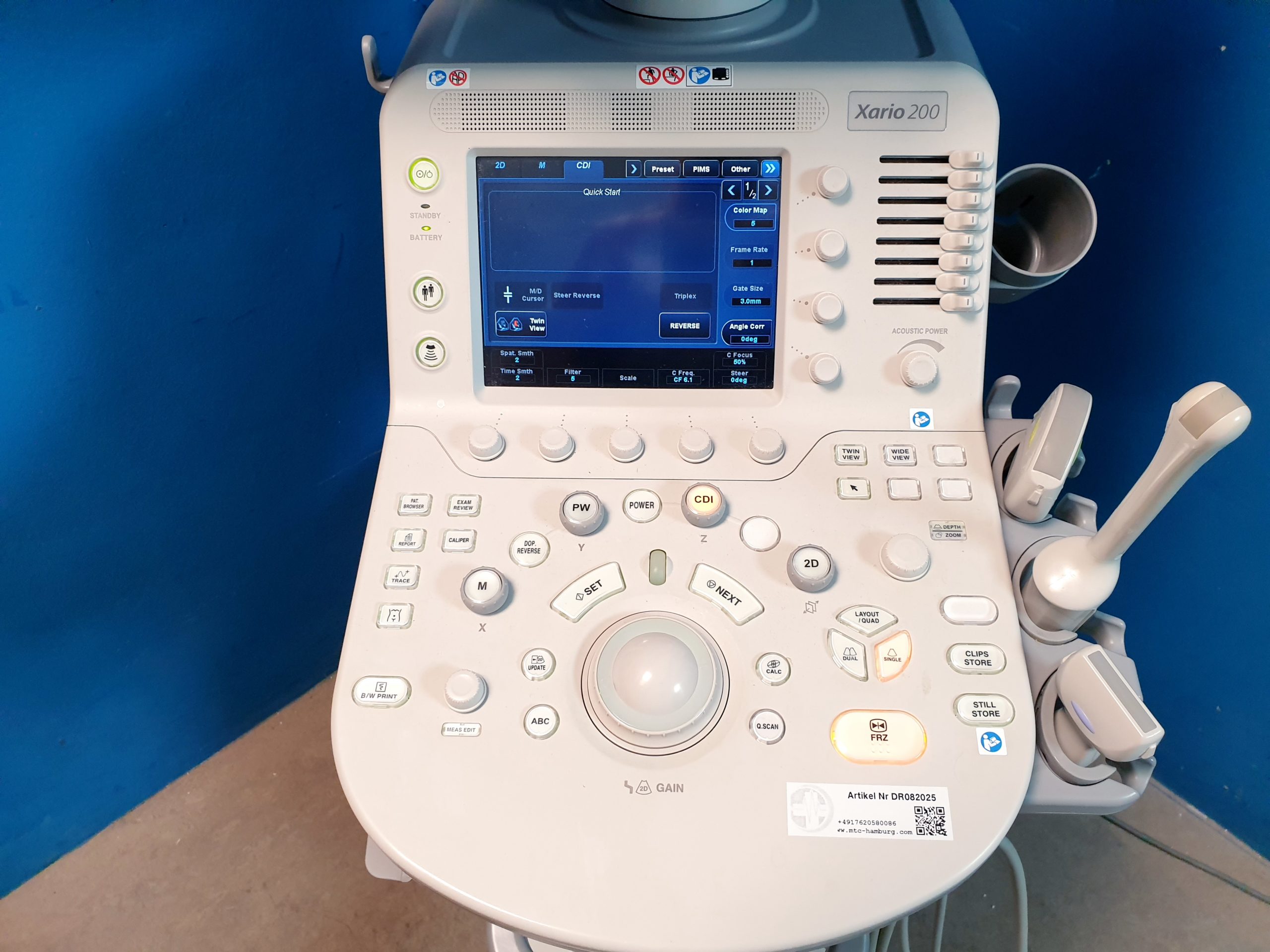 Toshiba TUS-X200 Xario 200 + 6C1 + 11C3 + 18L7 Konvex Linear Endovaginal – DOM2015 – Bild 6