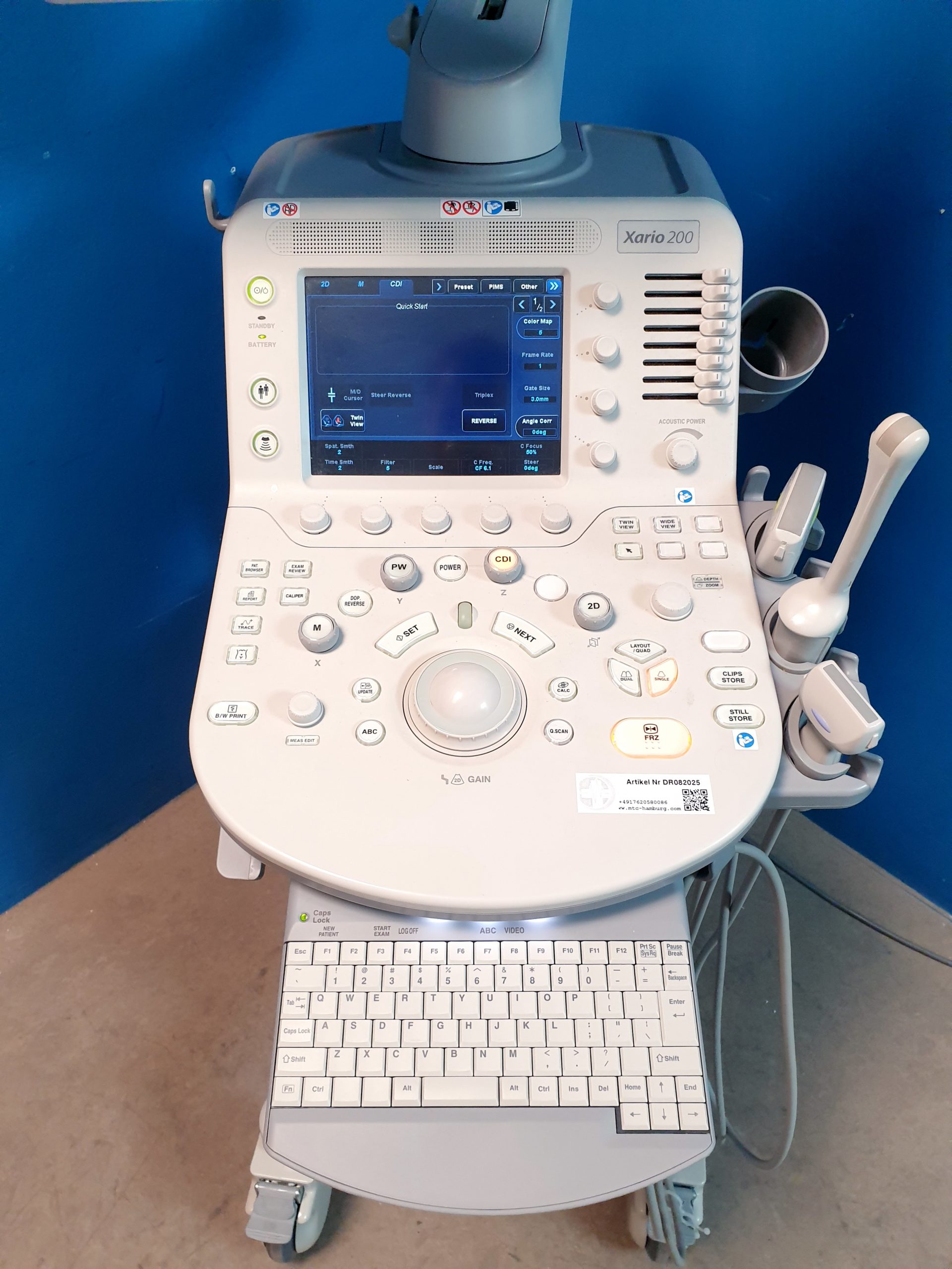 Toshiba TUS-X200 Xario 200 + 6C1 + 11C3 + 18L7 Konvex Linear Endovaginal – DOM2015 – Bild 8