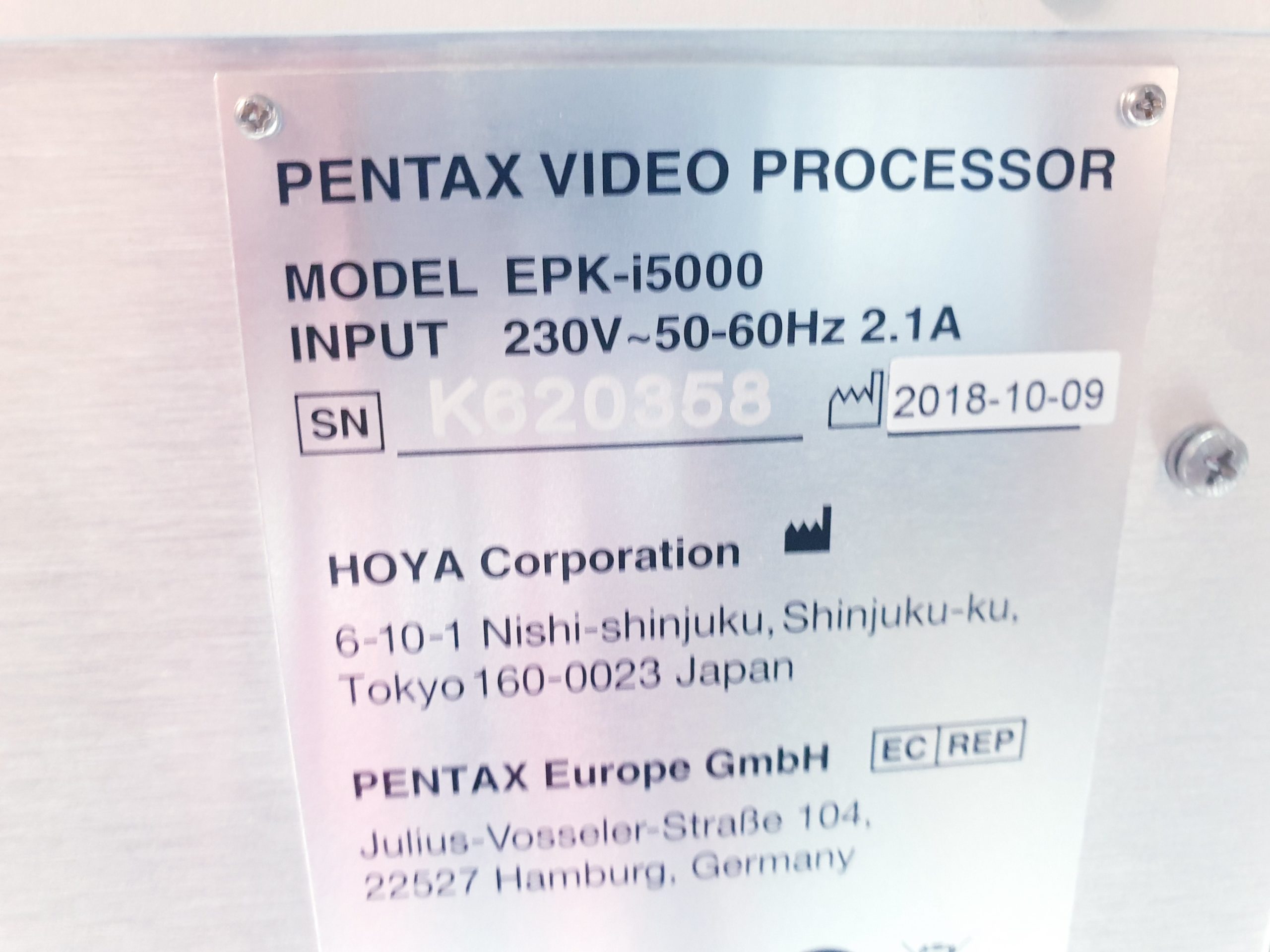 Pentax EPK-i5000 HD+ Videoprozessor Lichtquelle – Bild 12
