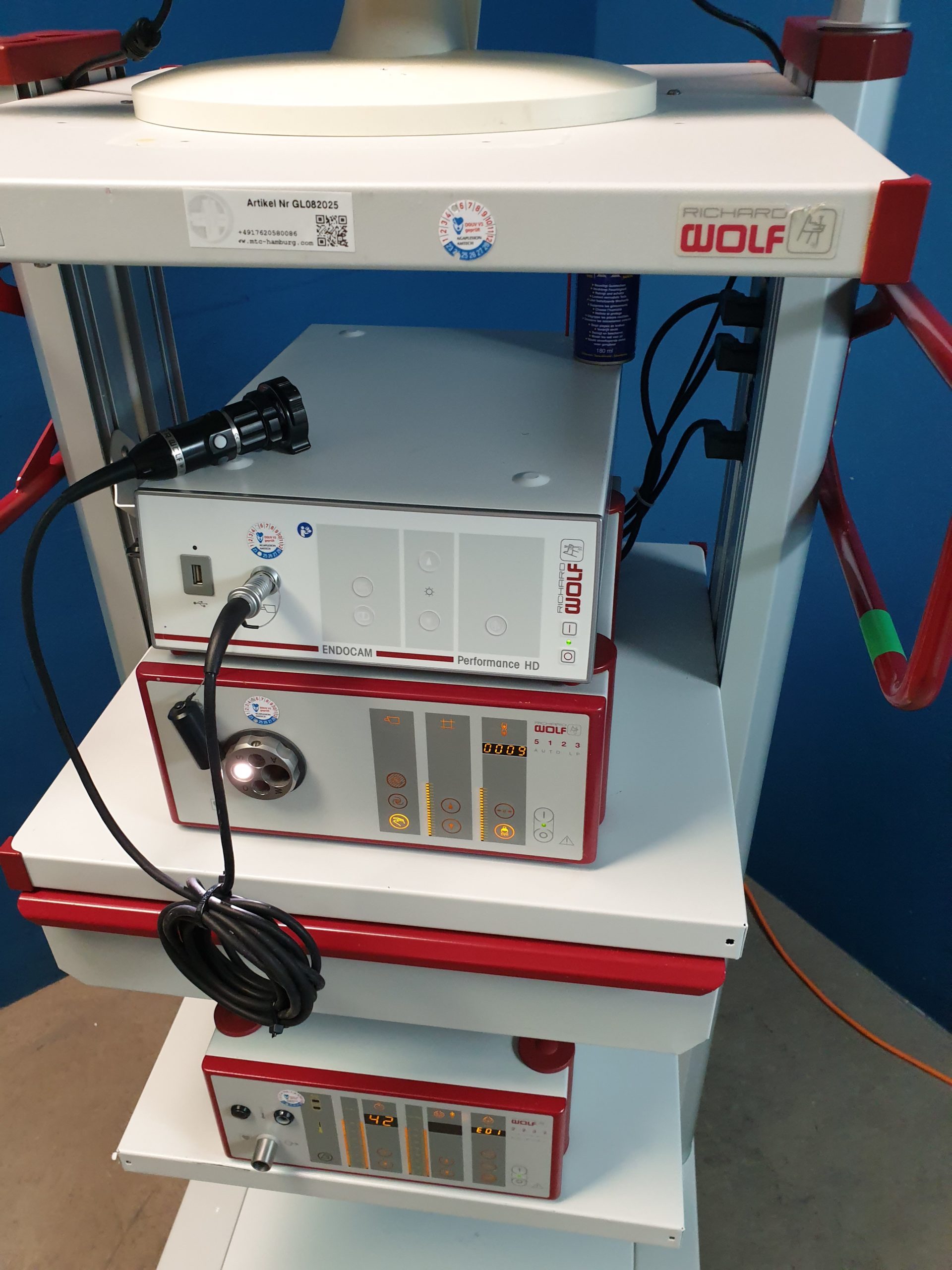 Richard Wolf ENDOCAM Performance HD - 8561.501 Kamerakopf - 5123 Lichtquelle - 2232 Laparo – Bild 3