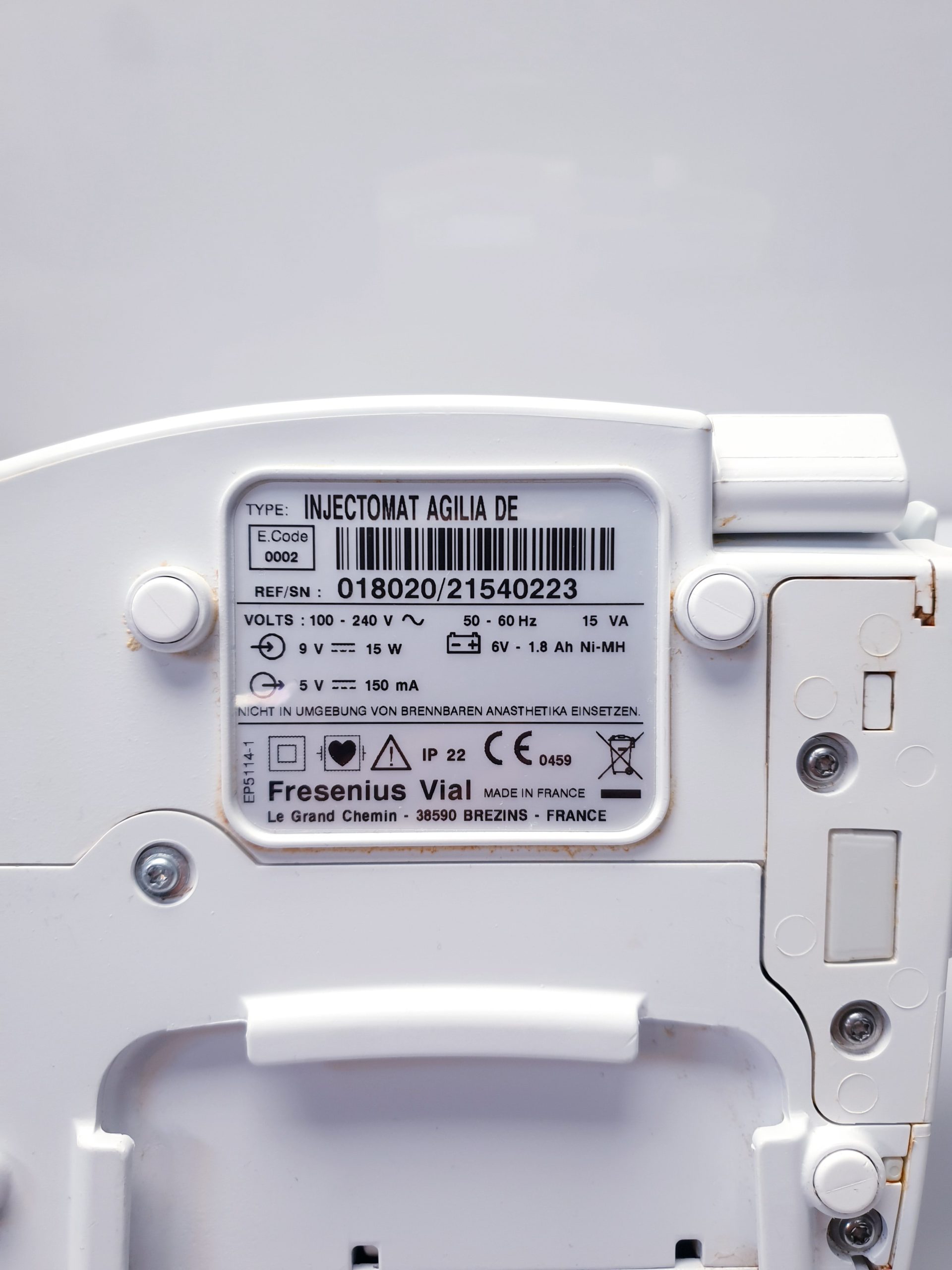 Fresenius KABI INJECTOMATAGILIA DE Infusionspumpe – Bild 10