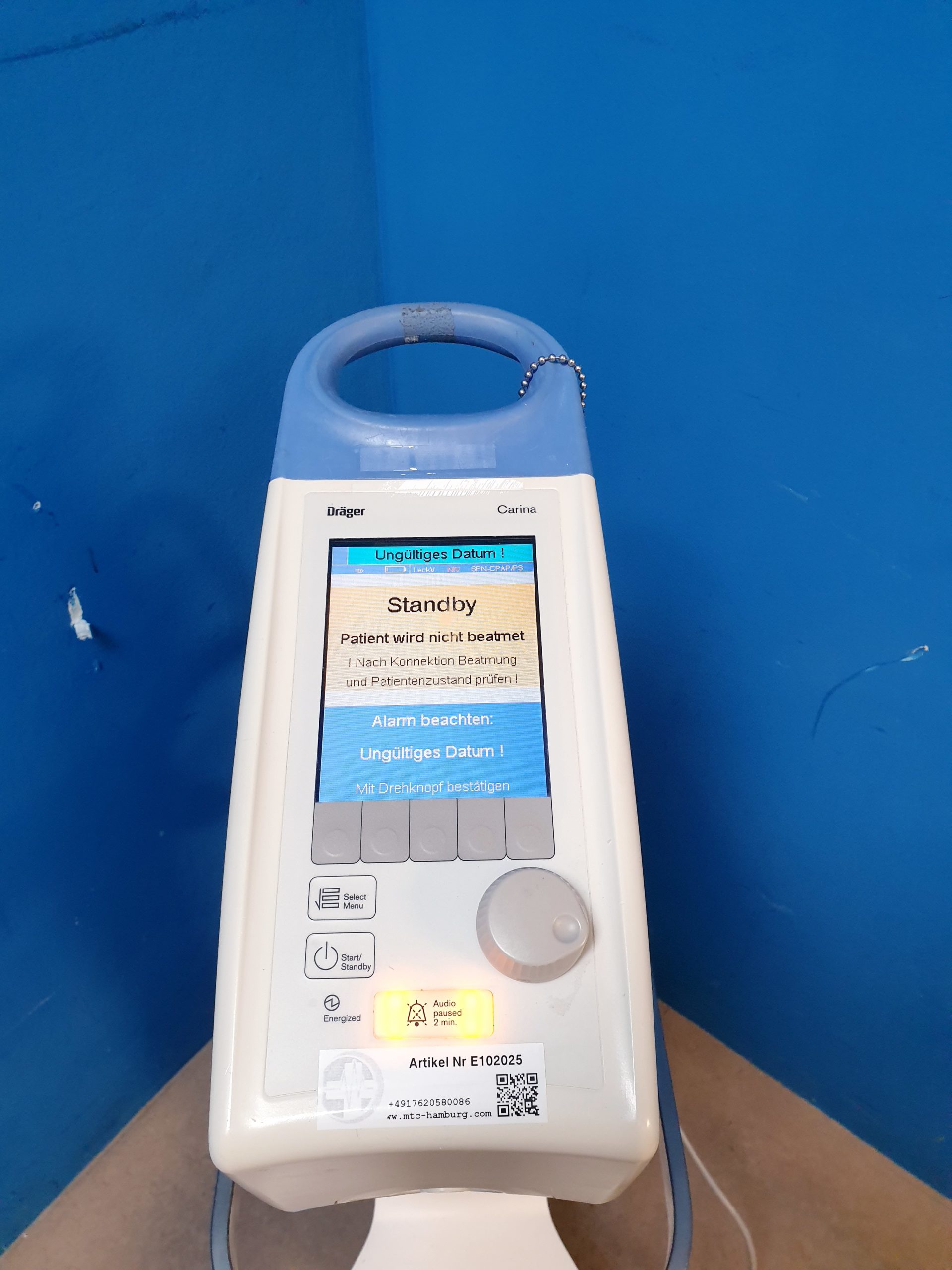 Dräger Draeger Carina Beatmungsgerät – Bild 5