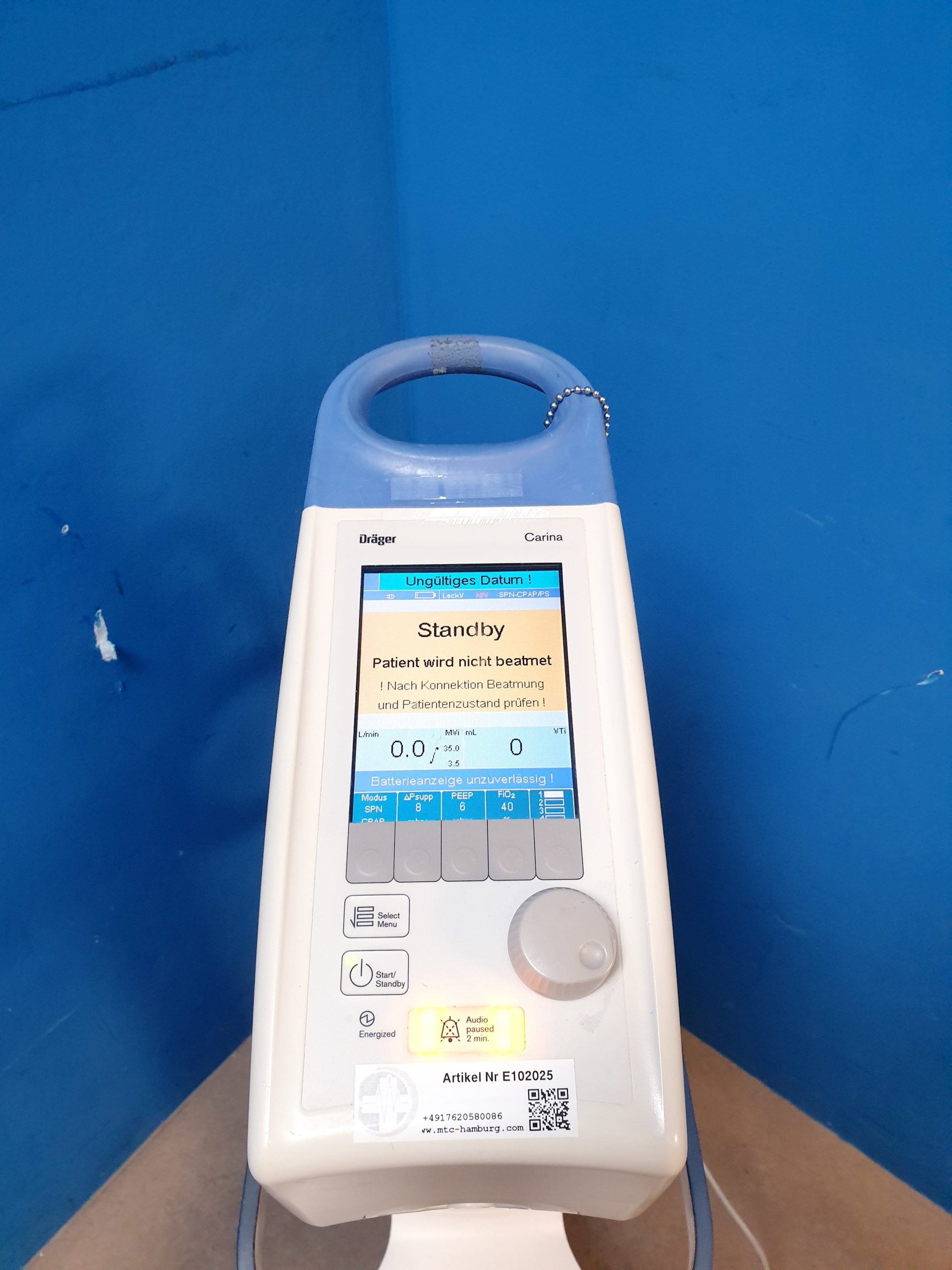 Dräger Draeger Carina Beatmungsgerät – Bild 6