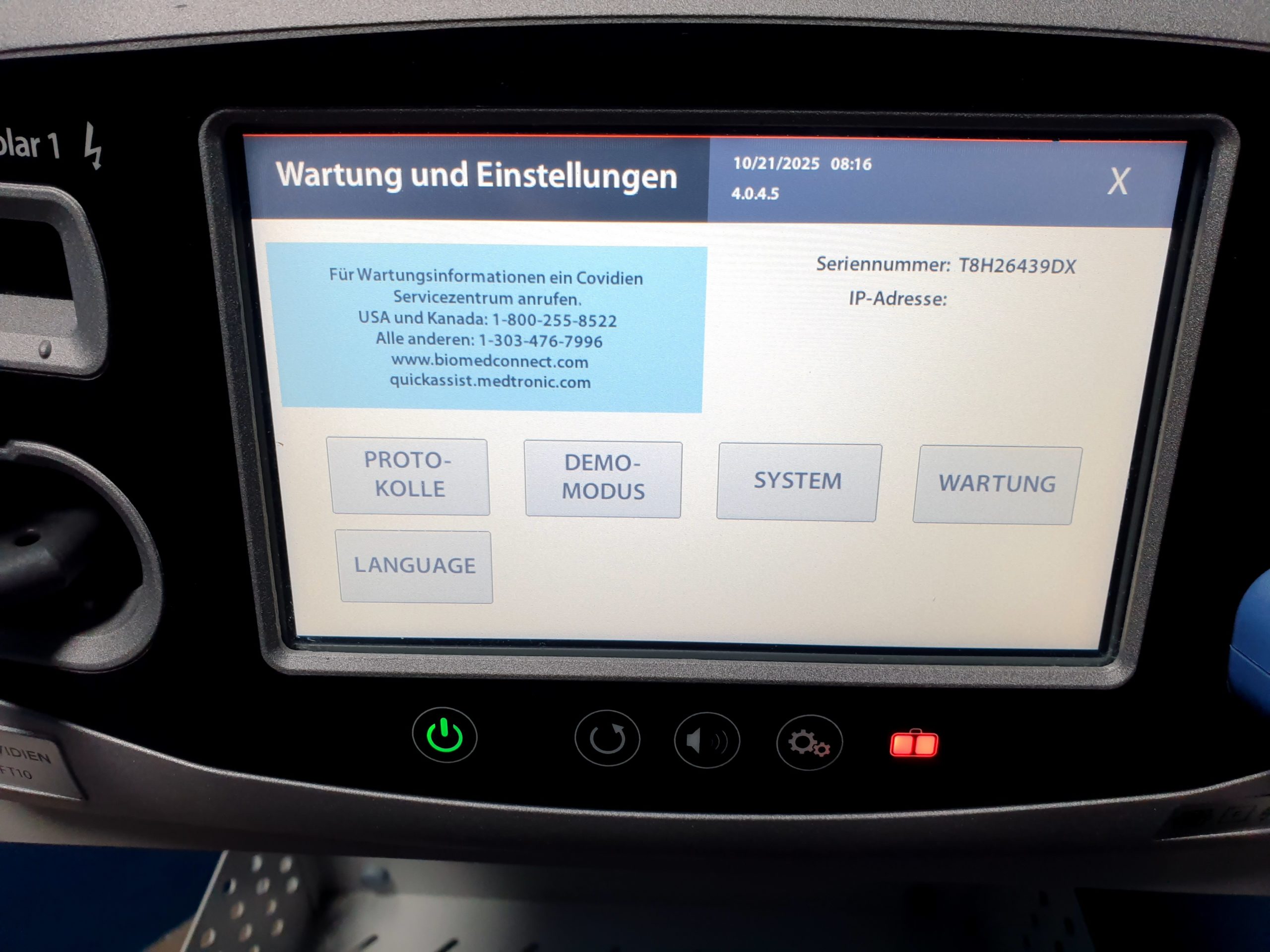 COVIDIEN Valleylab FT10 FT 10 HF-Chirurgie-Einheit – Bild 4