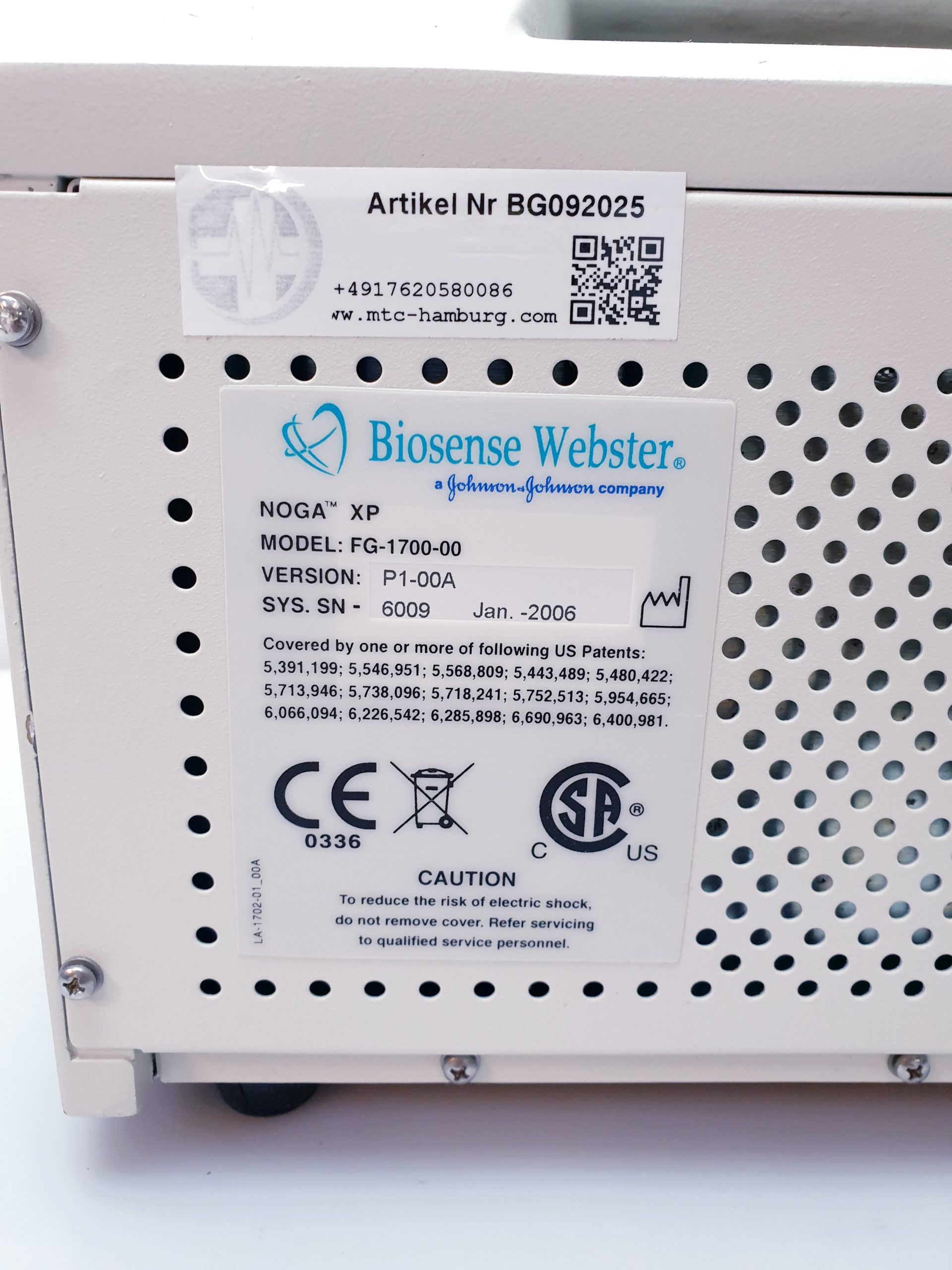 Biosense Johnson NOGA XP Cardiac Navigation System FG-1700-00 – Bild 2