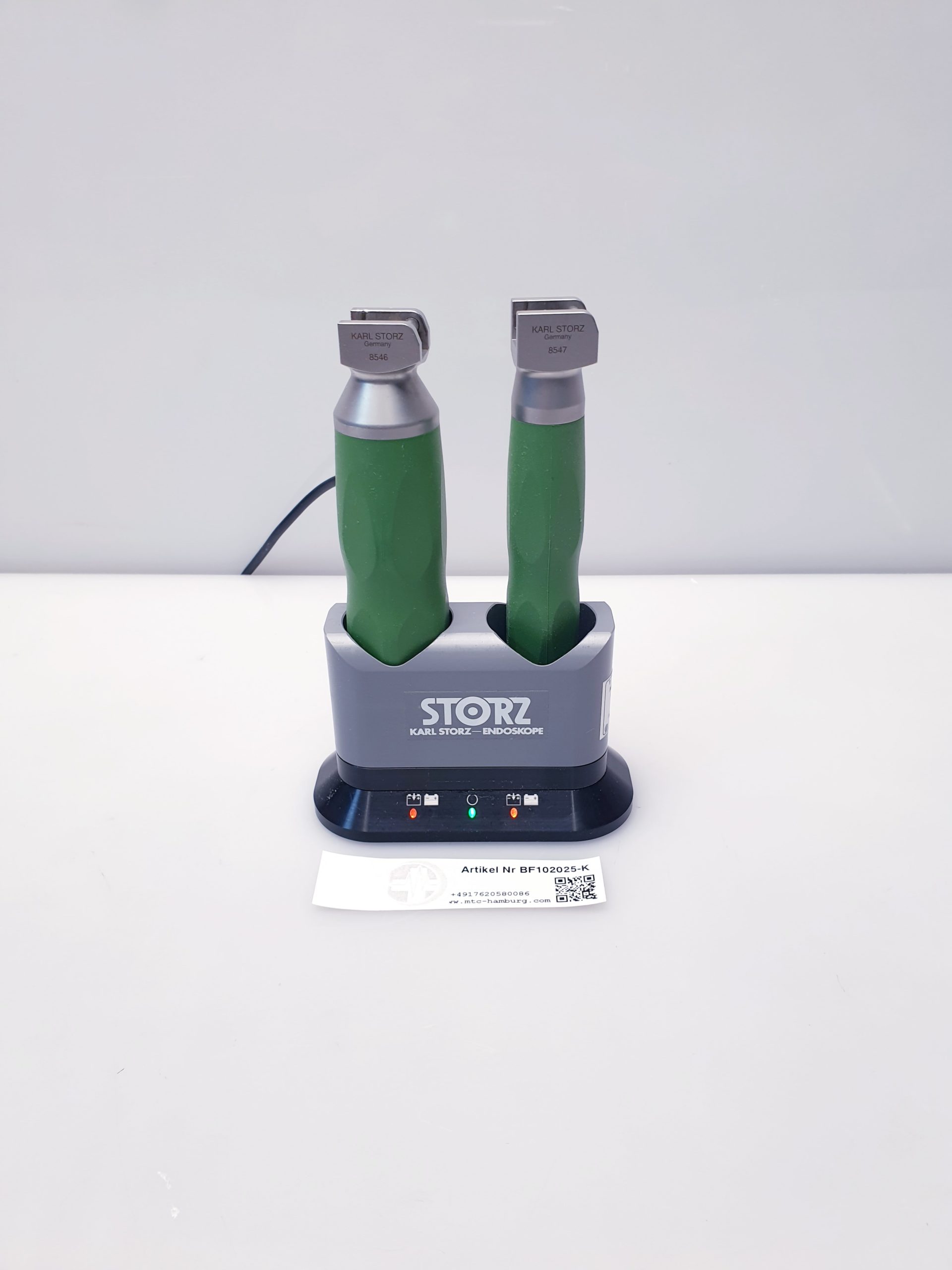 Karl Storz 8547 Laryngoskop + 8546LE1 Ladestation