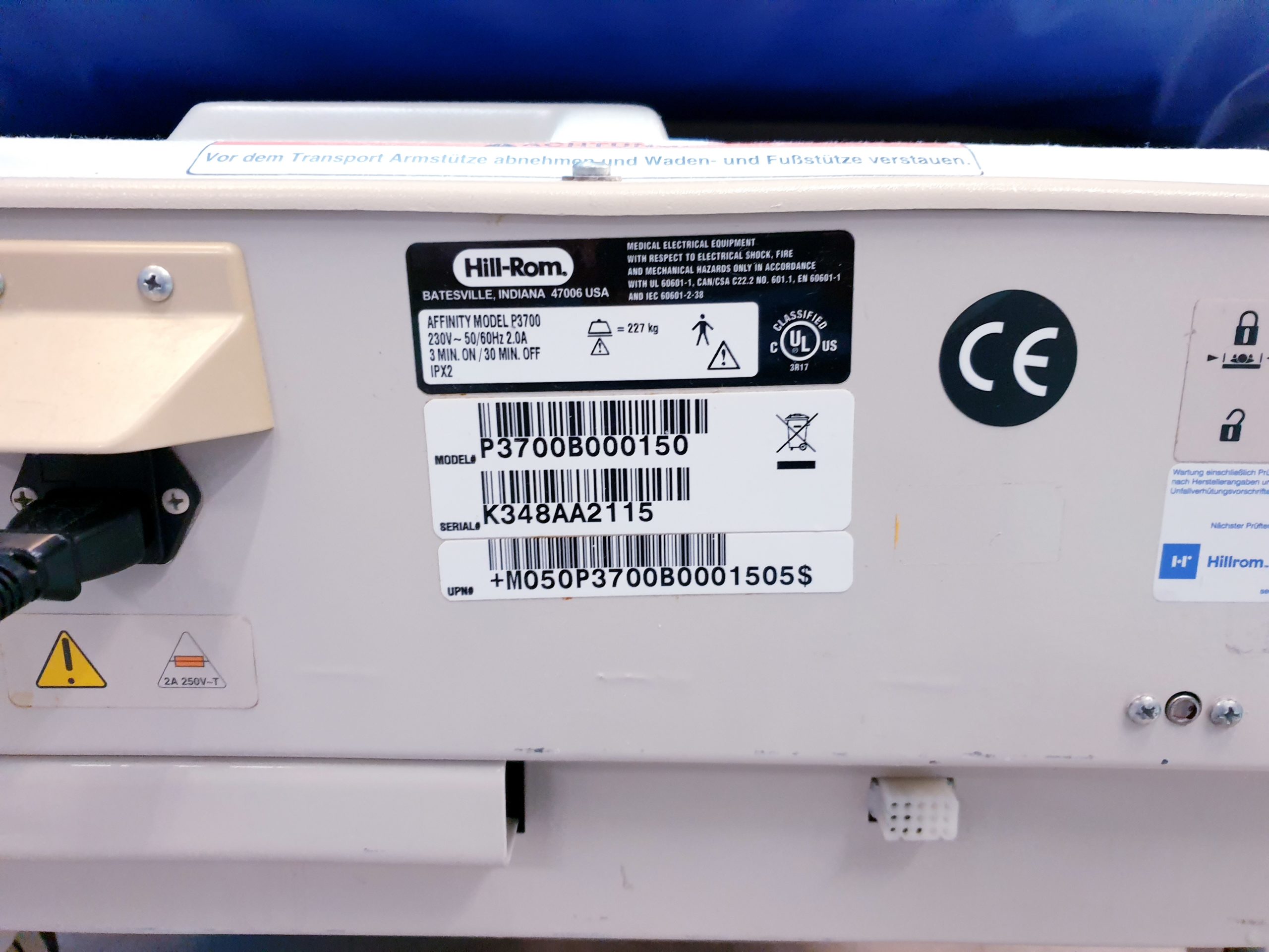 Hill Rom - Affinity Model P3700 - Entbindungsbett – Bild 25