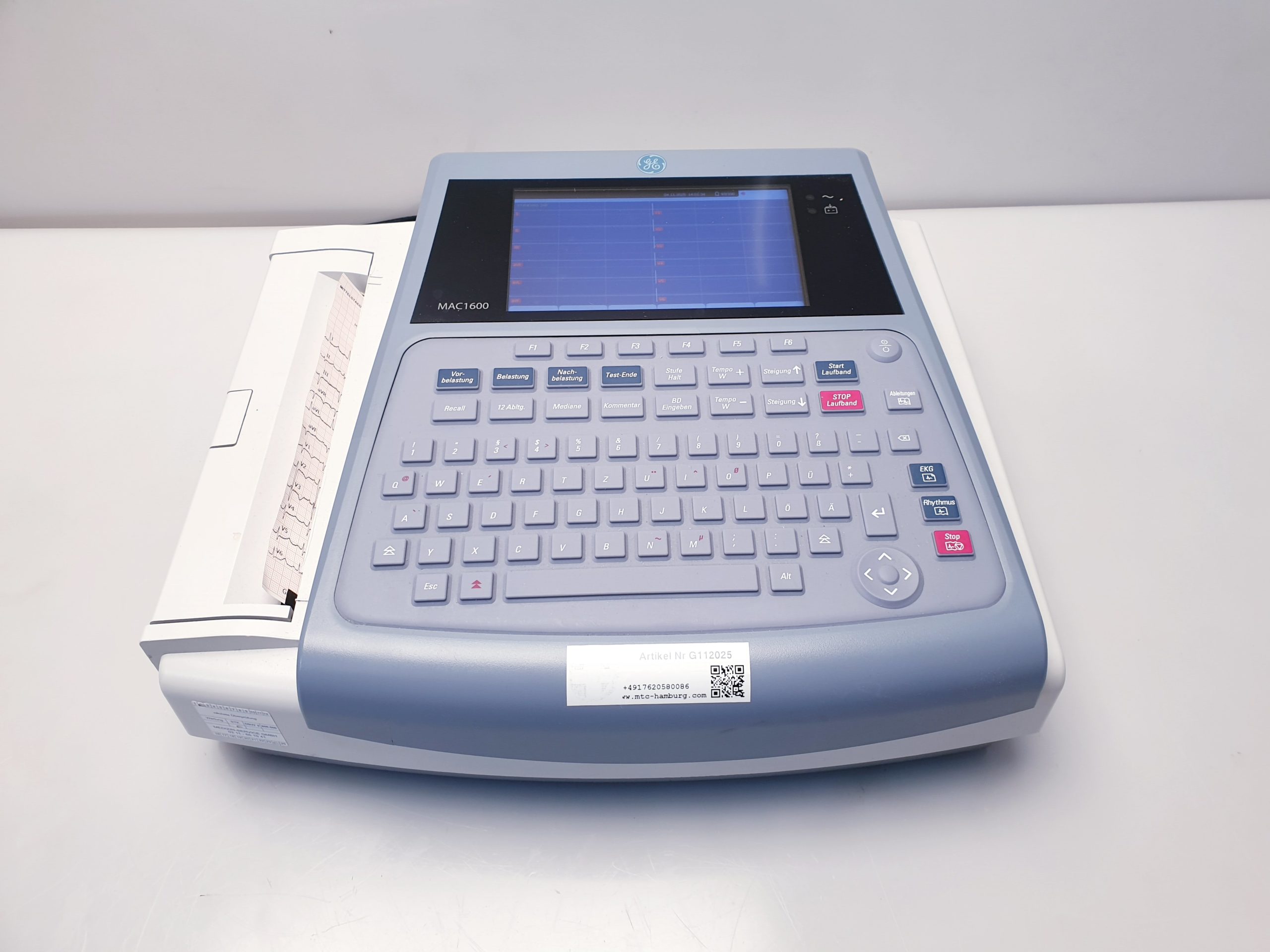 GE MAC 1600 EKG Gerät – Bild 3