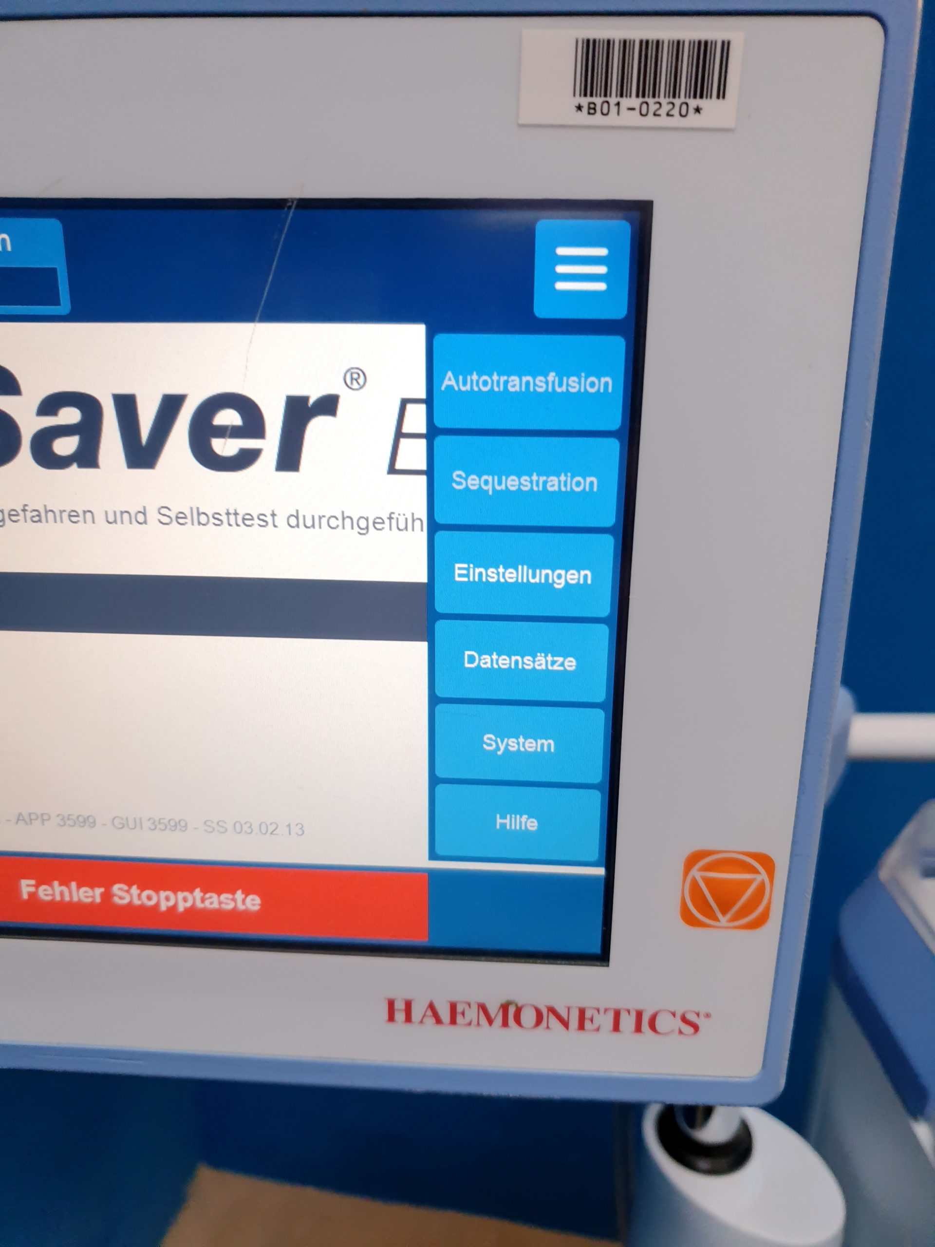 Haemonetics cell saver elite cse-e maschinelle Autotransfusion – Bild 5