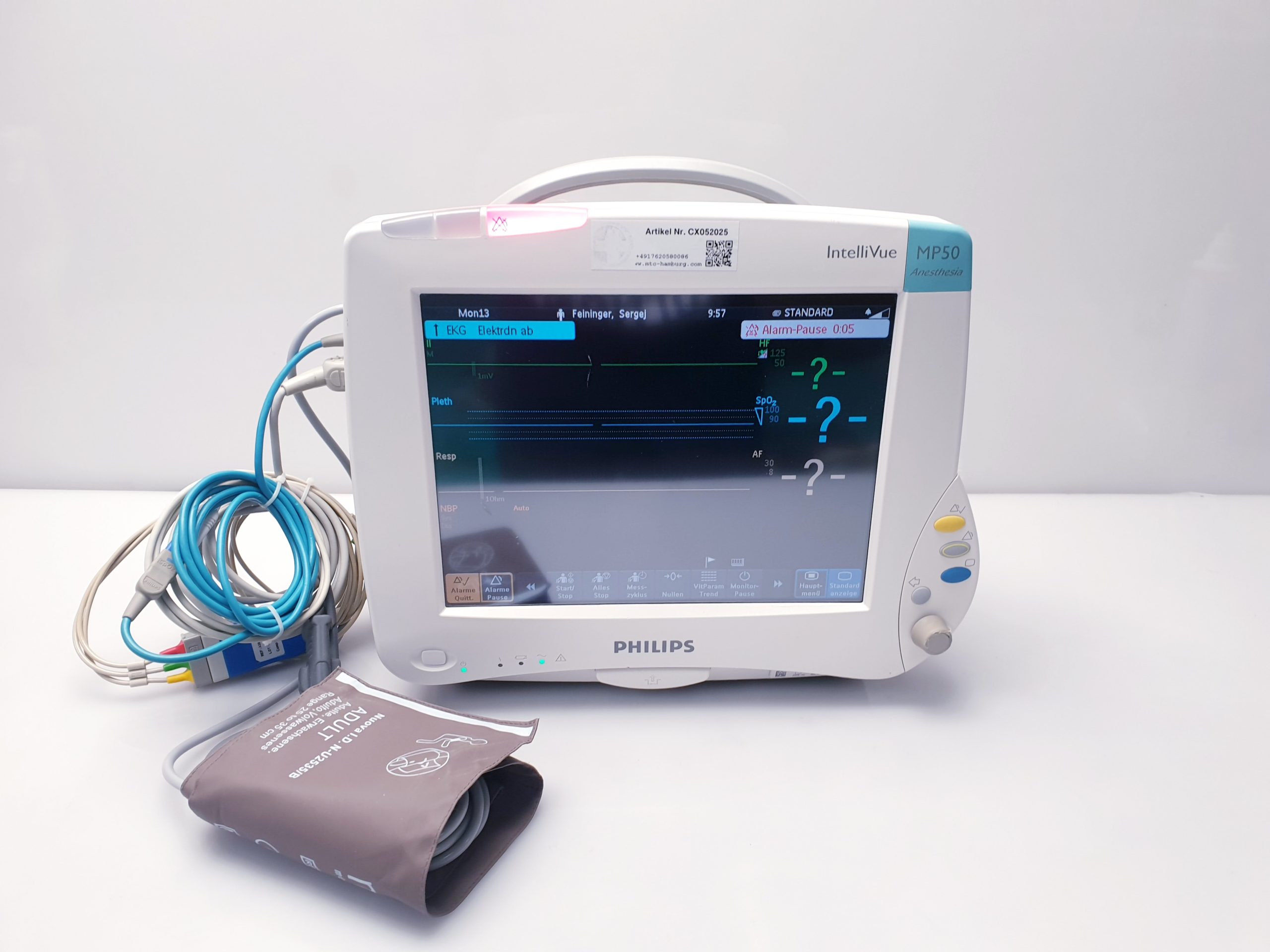 Philips MP50 - X2 Modul - tcpO2 mit Zubehör – Bild 6