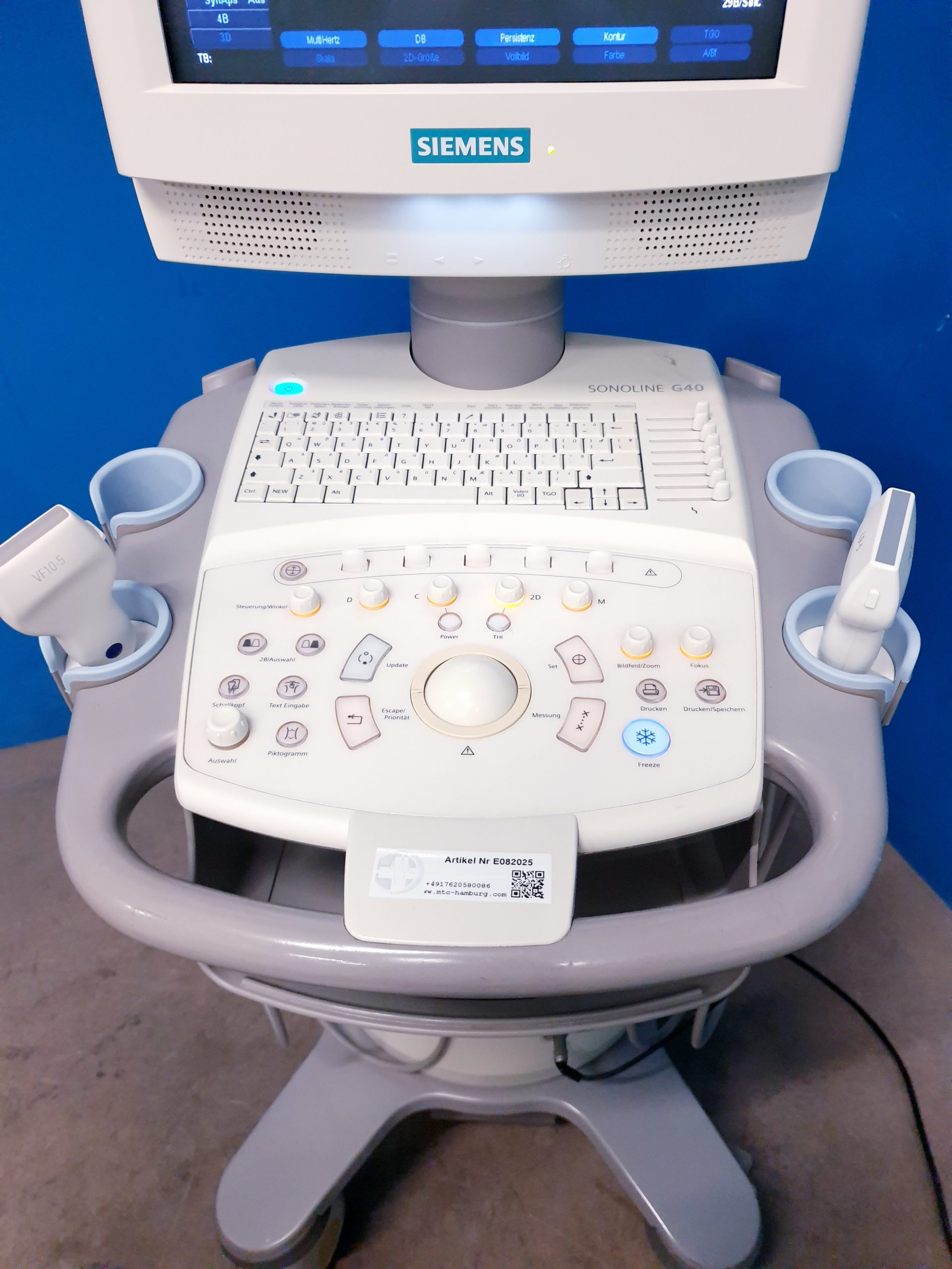 Siemens Sonoline G40 - G 40 Ultraschall +L9-5 linear+ VF10-5 Lineare Sonde – Bild 3