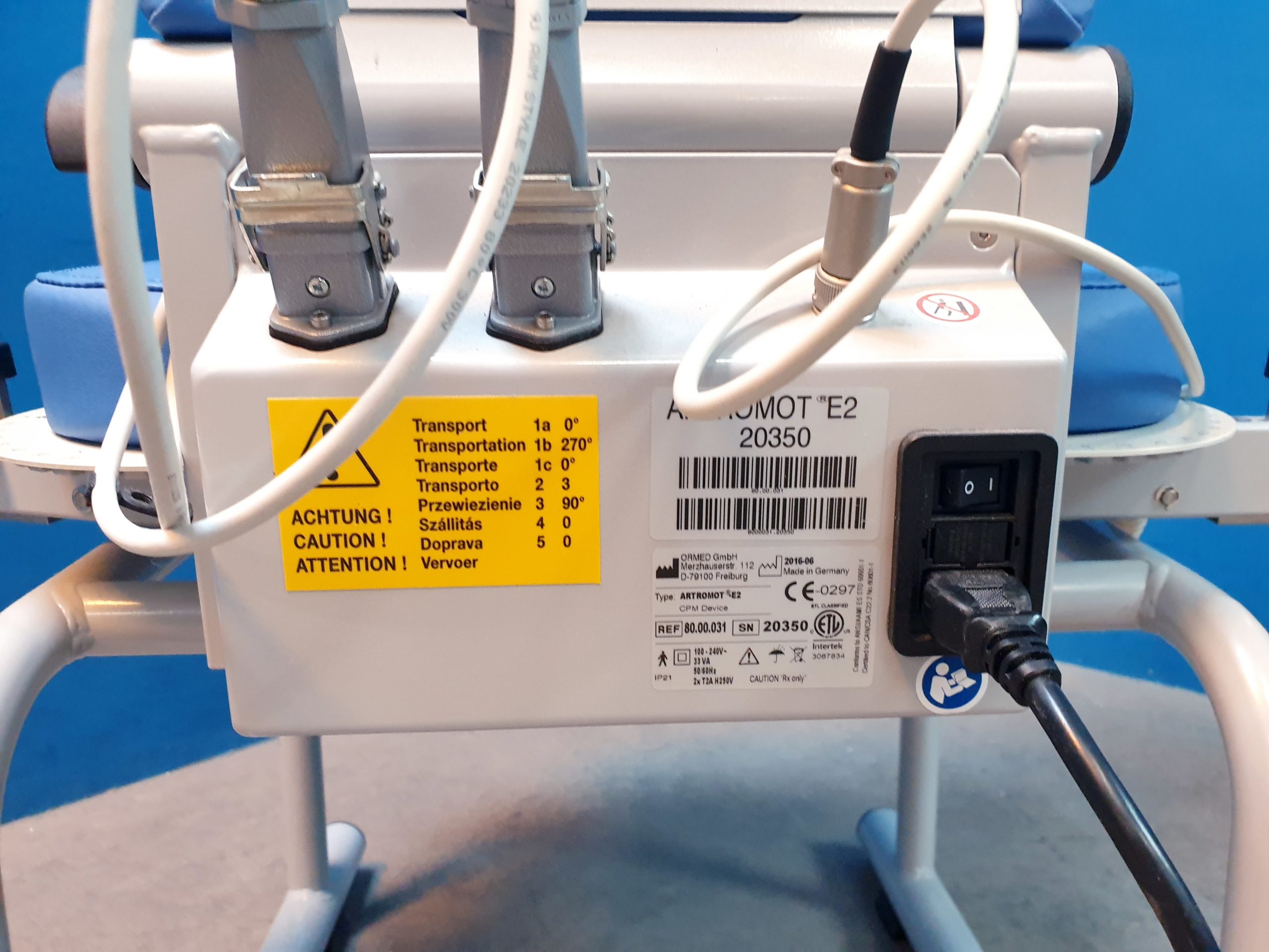 ORMED ARTROMOT-E2 E 2 Bewegungsschiene – Bild 18