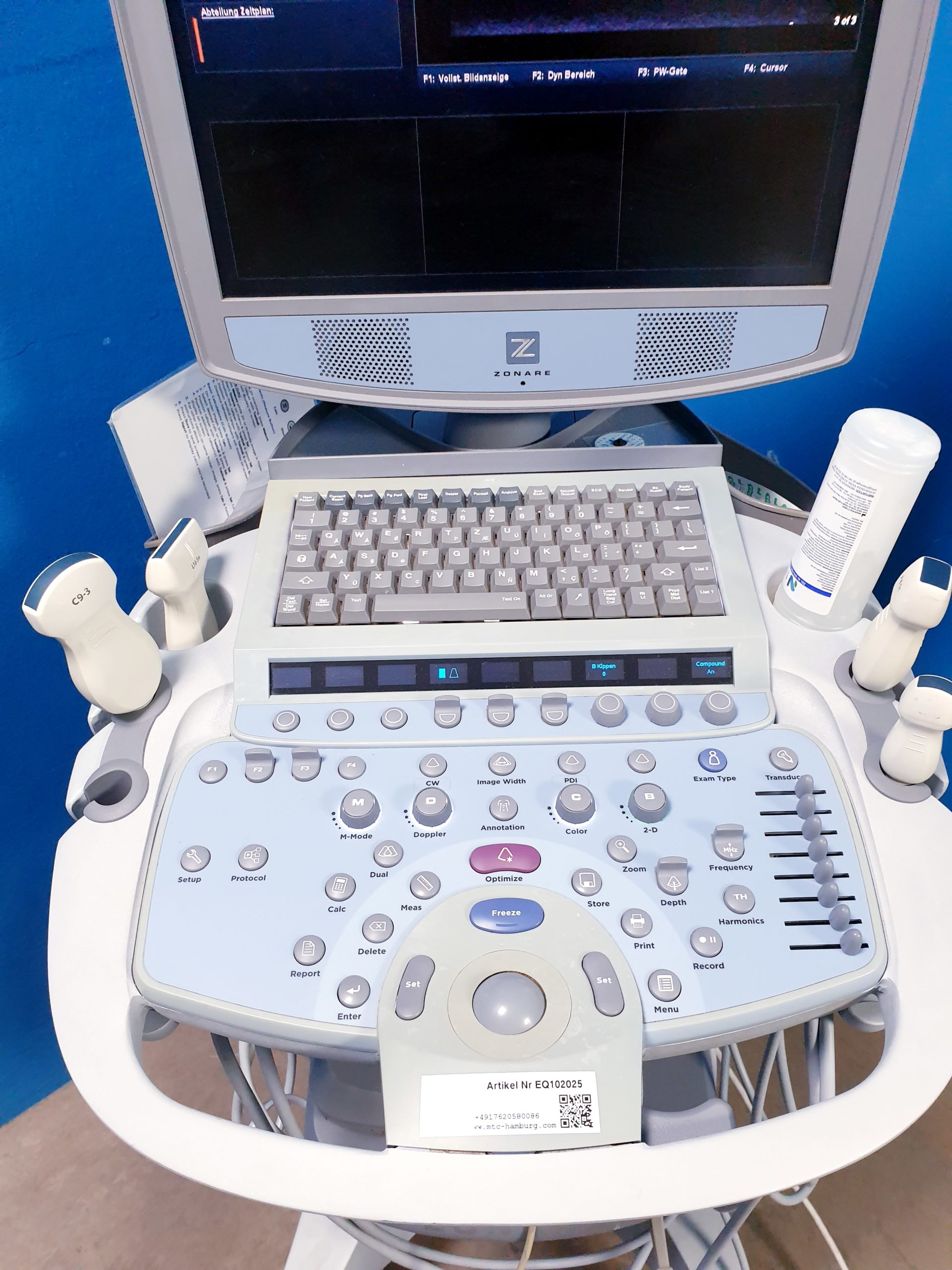 Zonare - Doppler Farbdoppler Ultraschallsystem 3 Sonden L14-5w + C9-3 + C10-3 – Bild 5