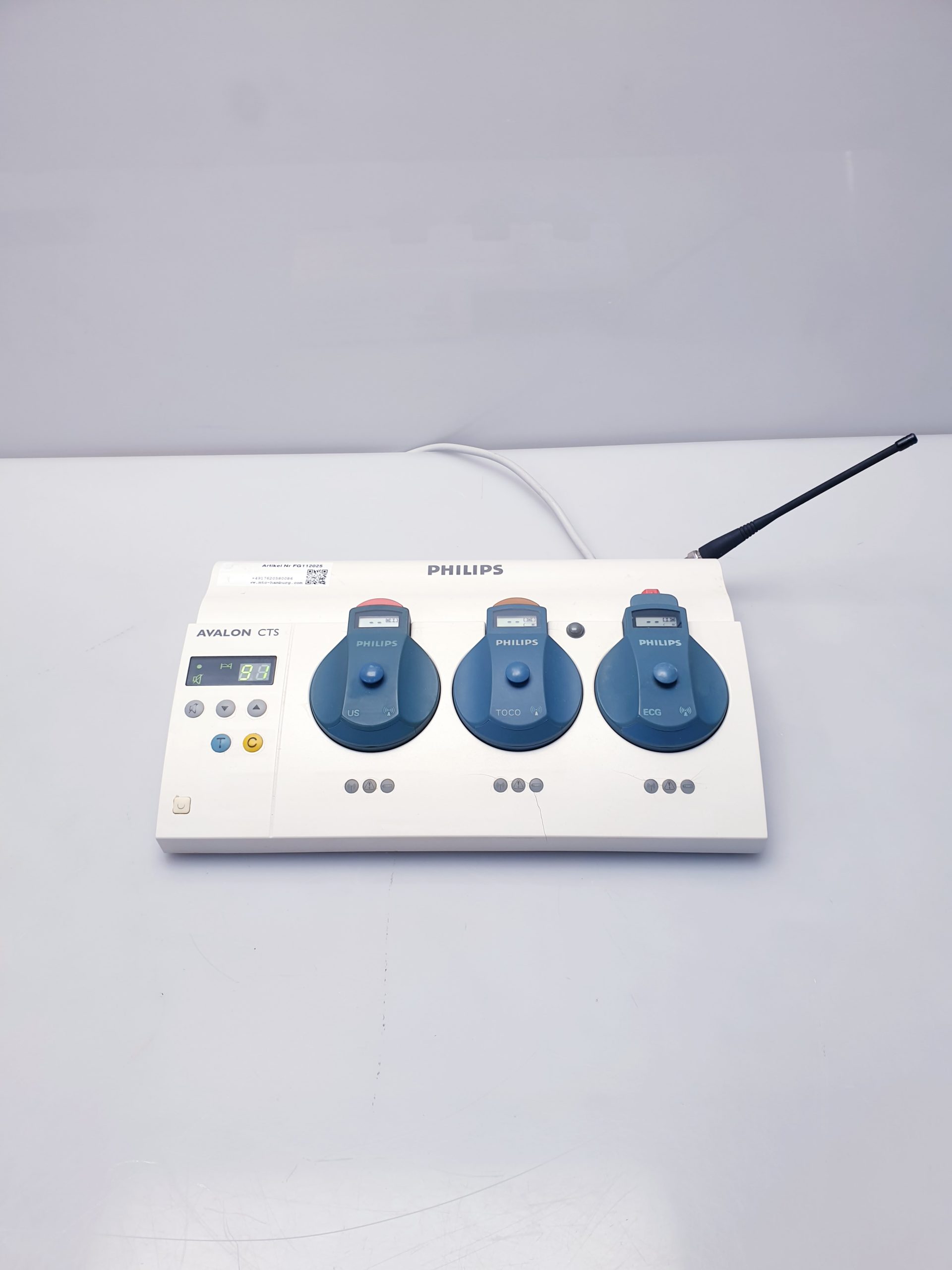 Philips M2720A Avalon CTS Fetal Monitor Base Station + 2725A + 2727A + 2726A – Bild 4