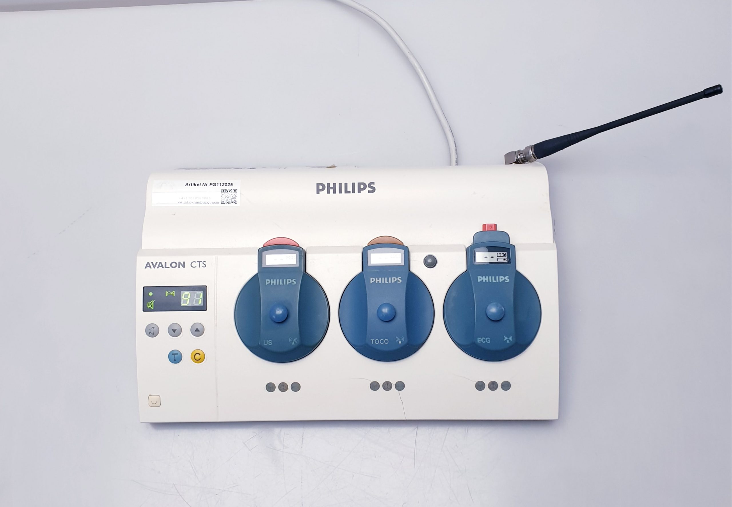 Philips M2720A Avalon CTS Fetal Monitor Base Station + 2725A + 2727A + 2726A