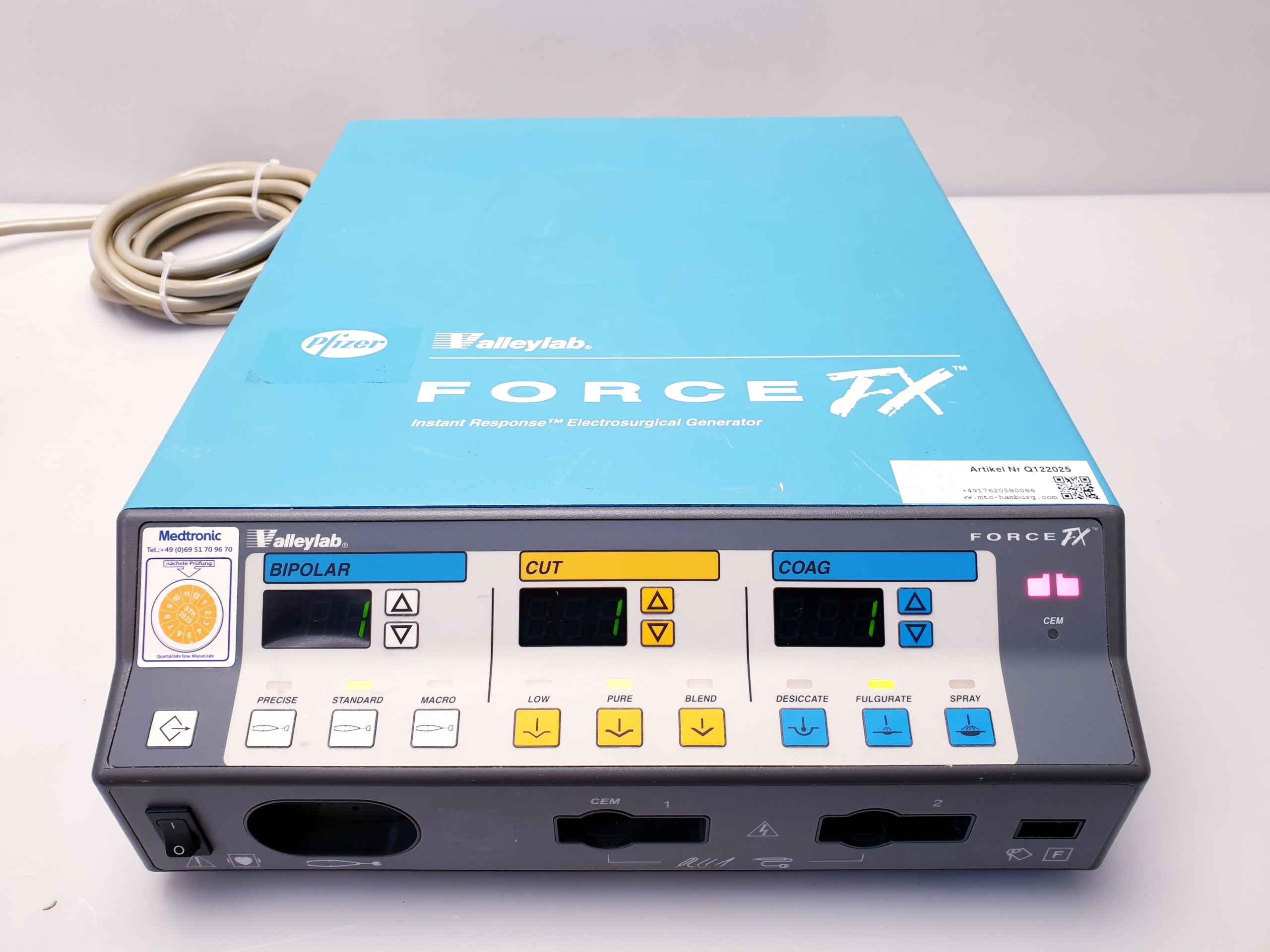 Valleylab Force FX-8 FX8 FX 8 + Valleylab E6008B Fußschalter – Bild 6
