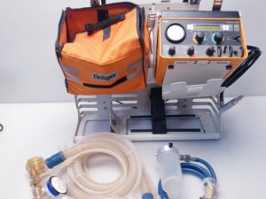 Dräger Oxylog 2000 Notfallbeatmungsgerät mit Zubehör