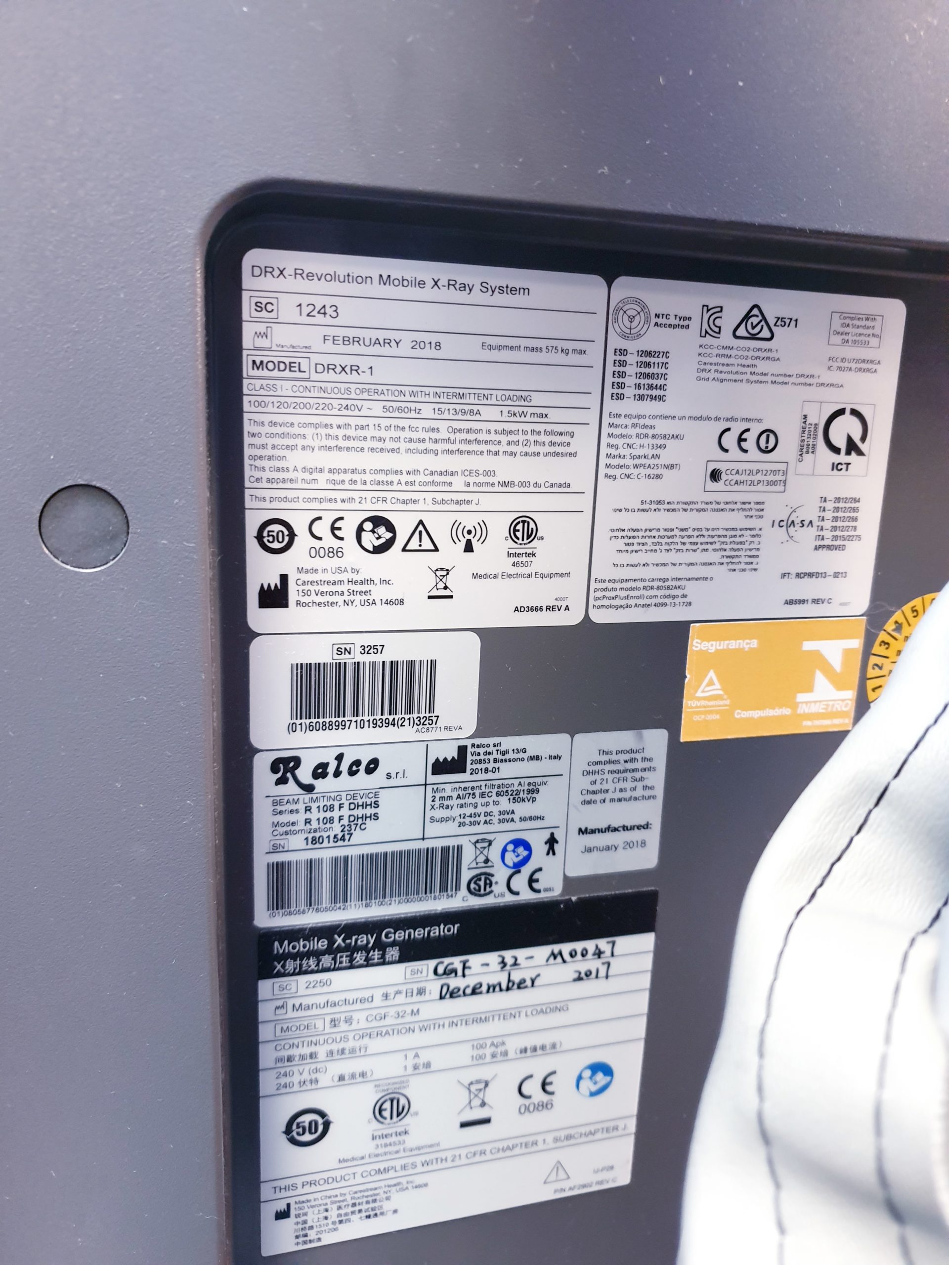 Carestream DRX-Revolution Mobile X-ray System DOM 2018 – Bild 25