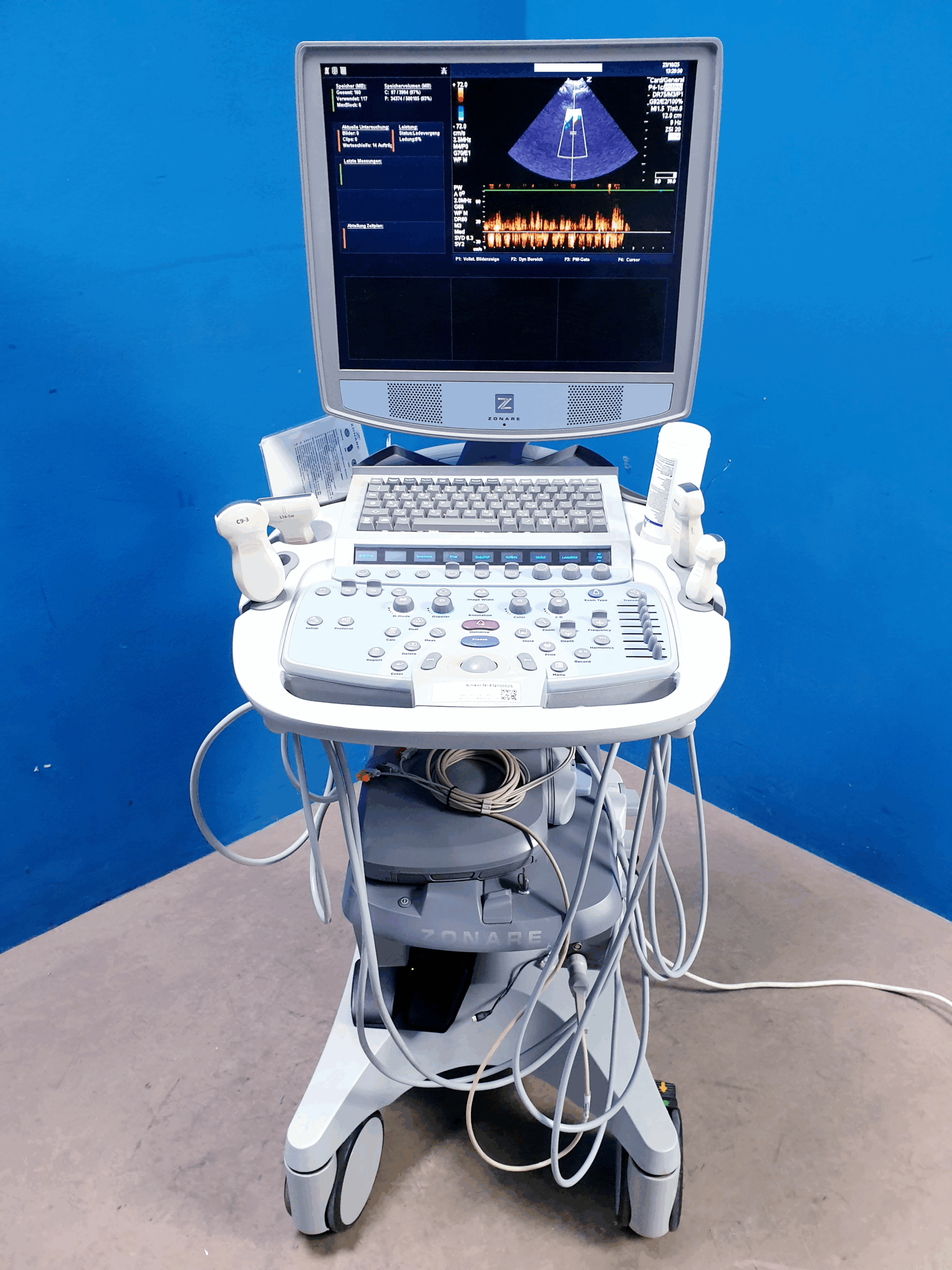 Zonare - Doppler Farbdoppler Ultraschallsystem 3 Sonden L14-5w + C9-3 + C10-3 – Bild 2