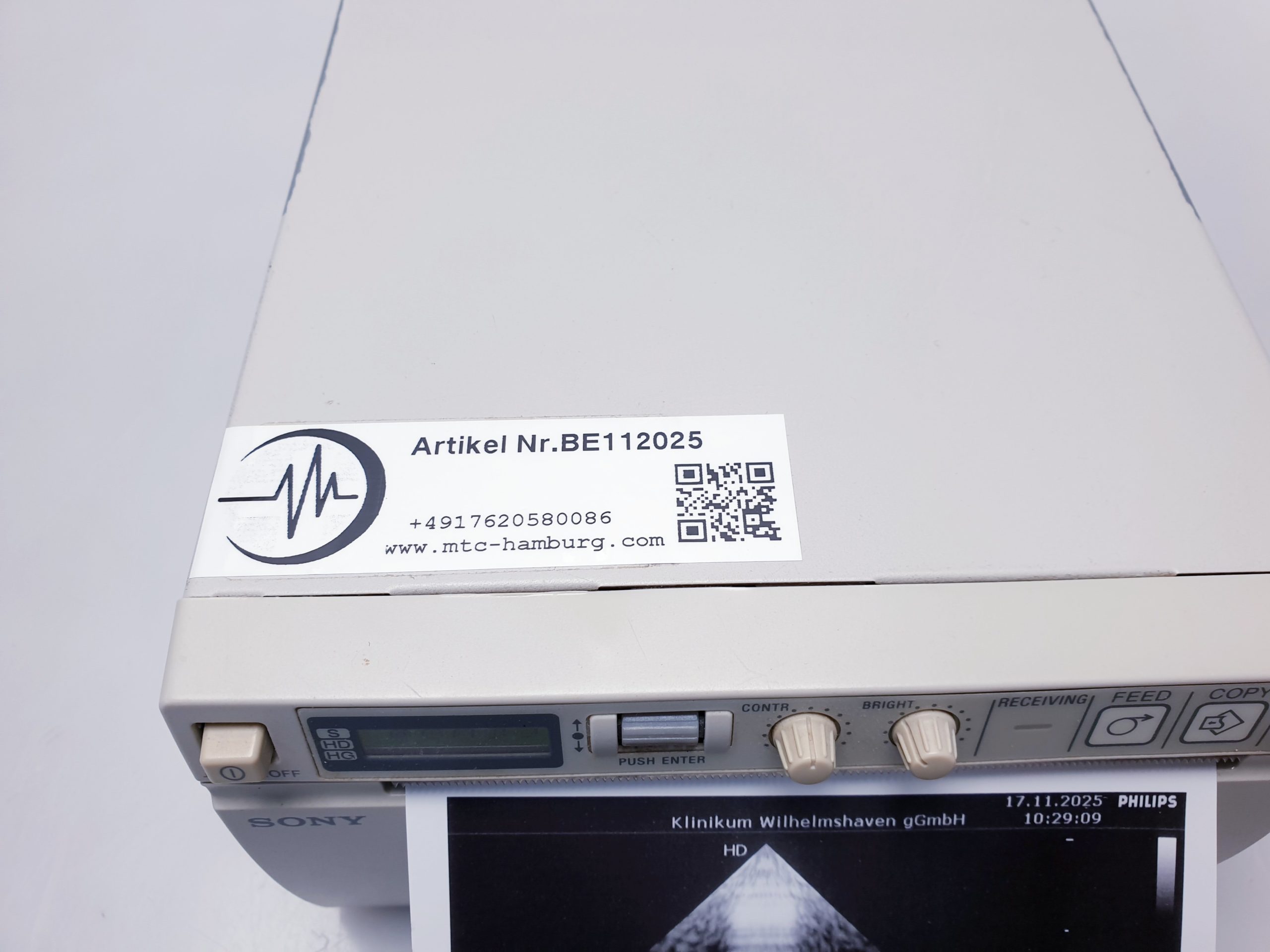 SONY UP-D897 Digital Graphic Printer USB -Thermodrucker – Bild 2