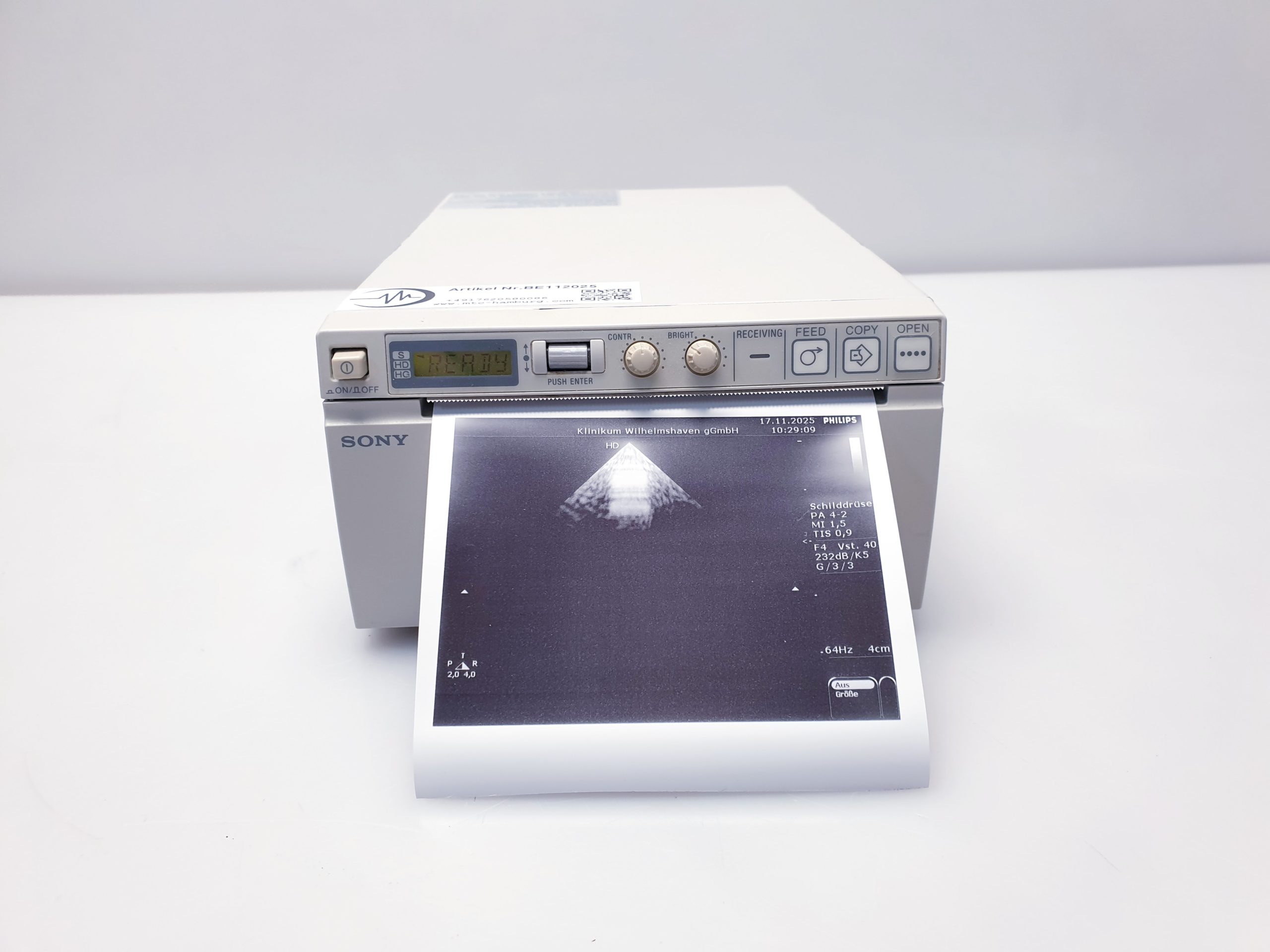 SONY UP-D897 Digital Graphic Printer USB -Thermodrucker – Bild 3