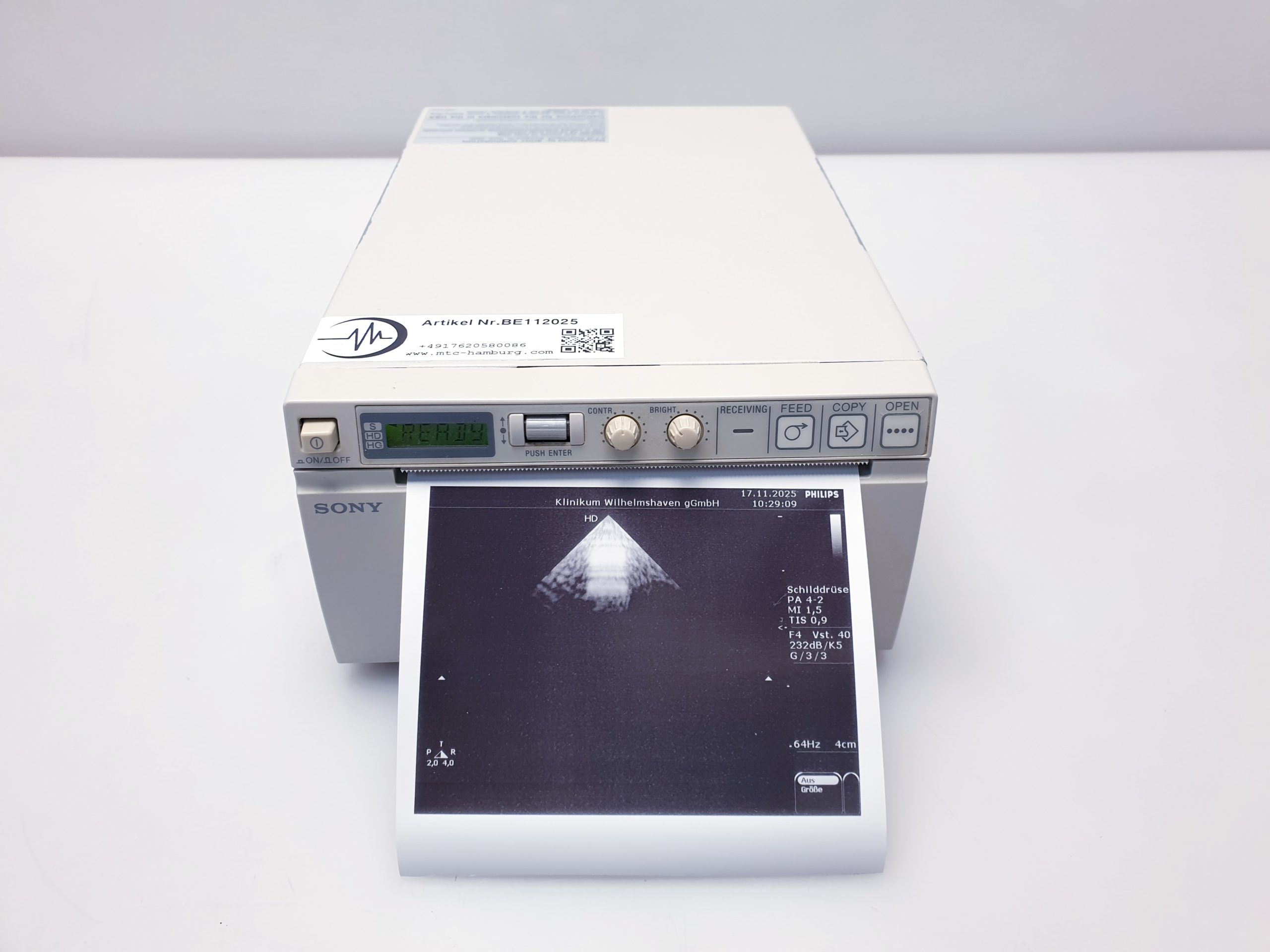 SONY UP-D897 Digital Graphic Printer USB -Thermodrucker