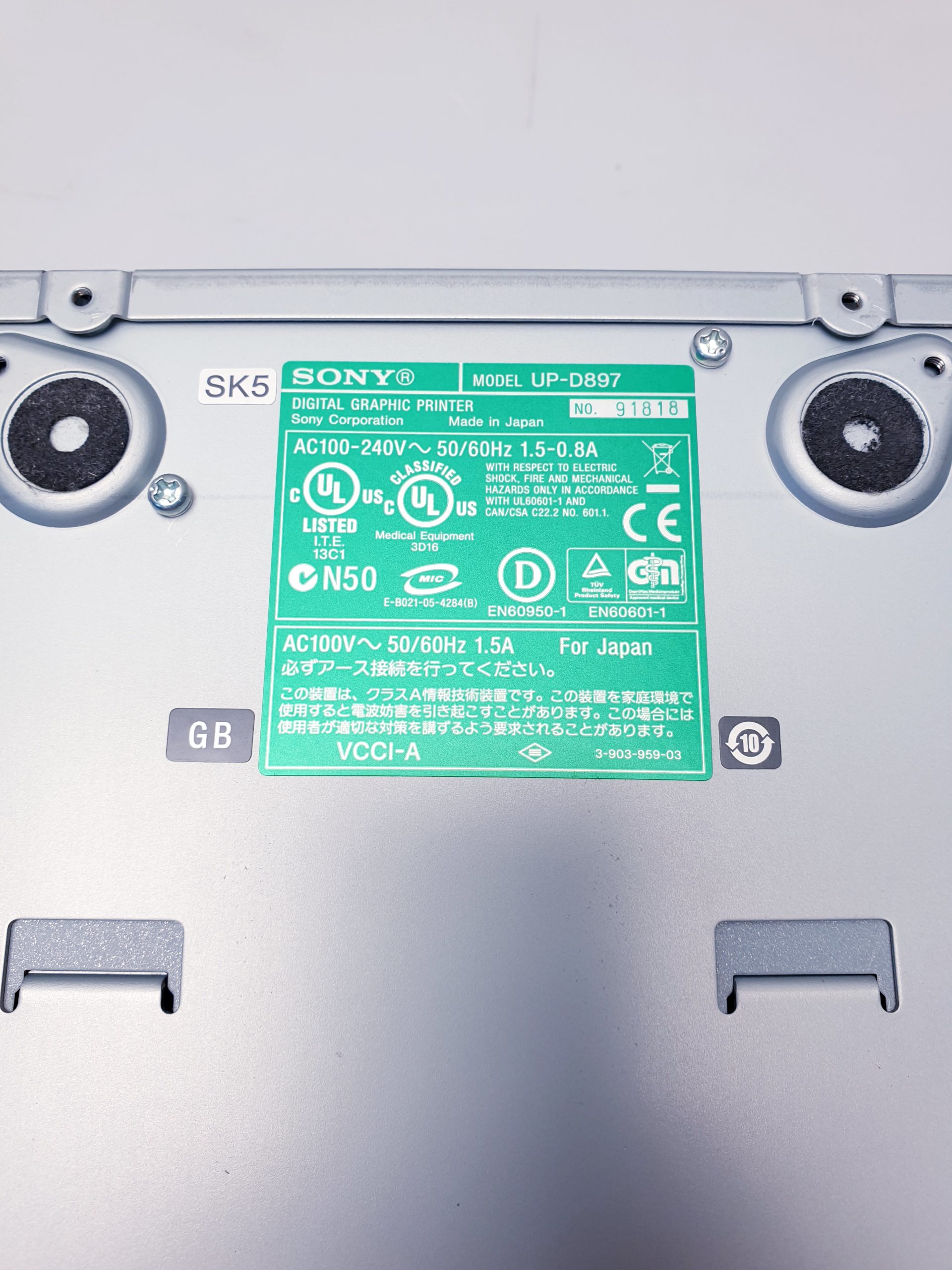 SONY UP-D897 Digital Graphic Printer USB -Thermodrucker – Bild 11