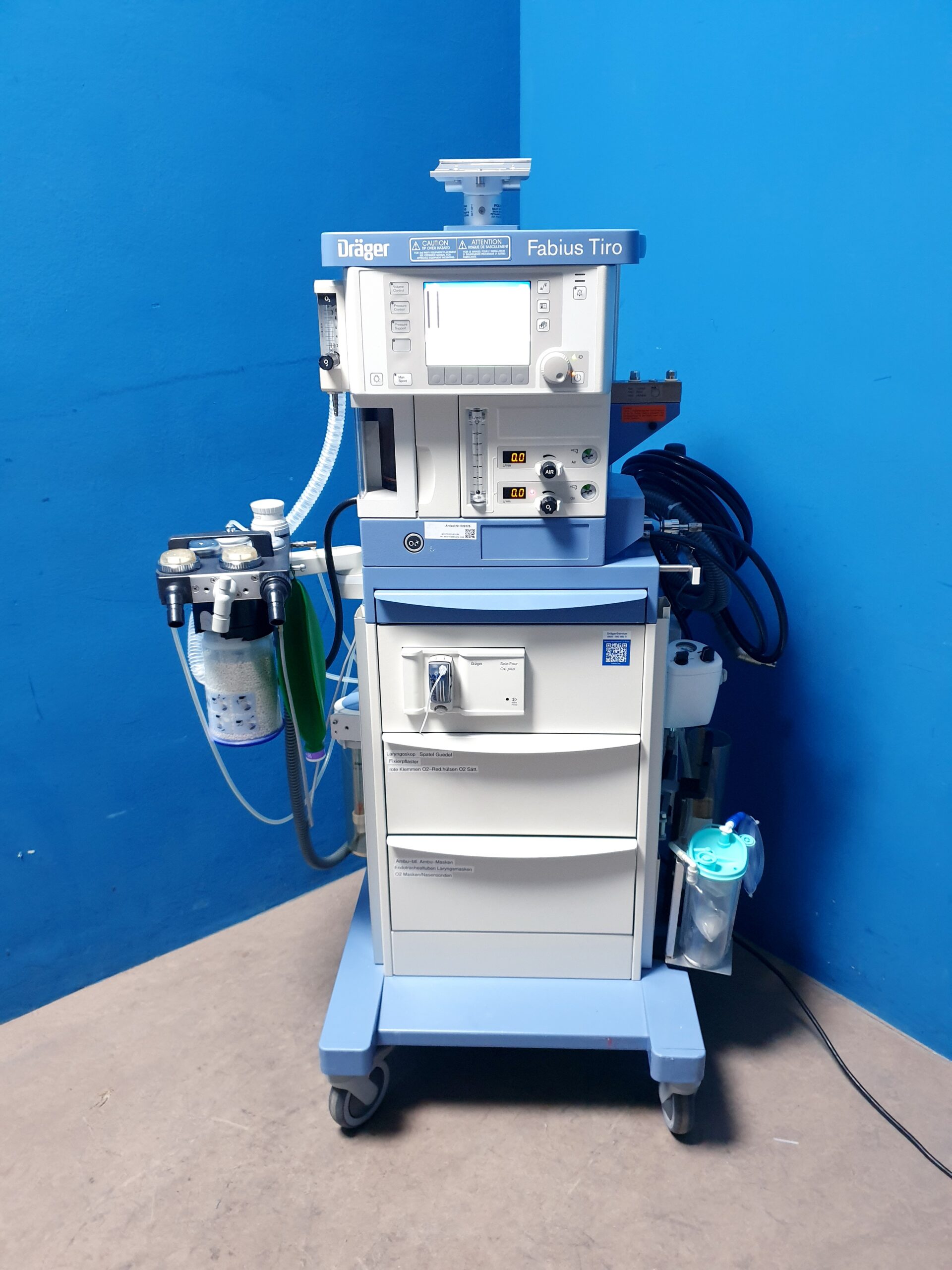 Dräger Fabius Tiro Narkosegerät + Scio Four Oxi Plus
