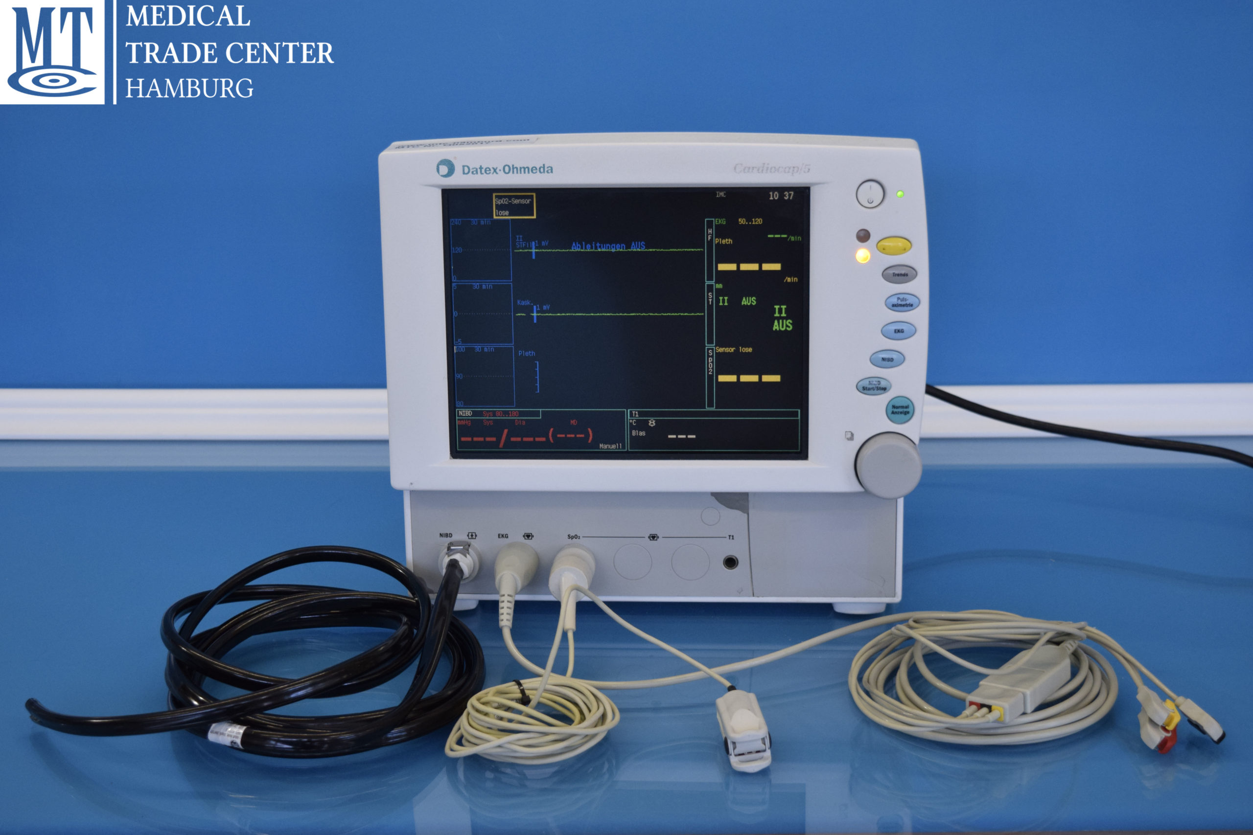 Datex-Ohmeda Cardiocap 5 CARDIOCAP5 Überwachungsmonitor mit Zubehör - defekt – Bild 18