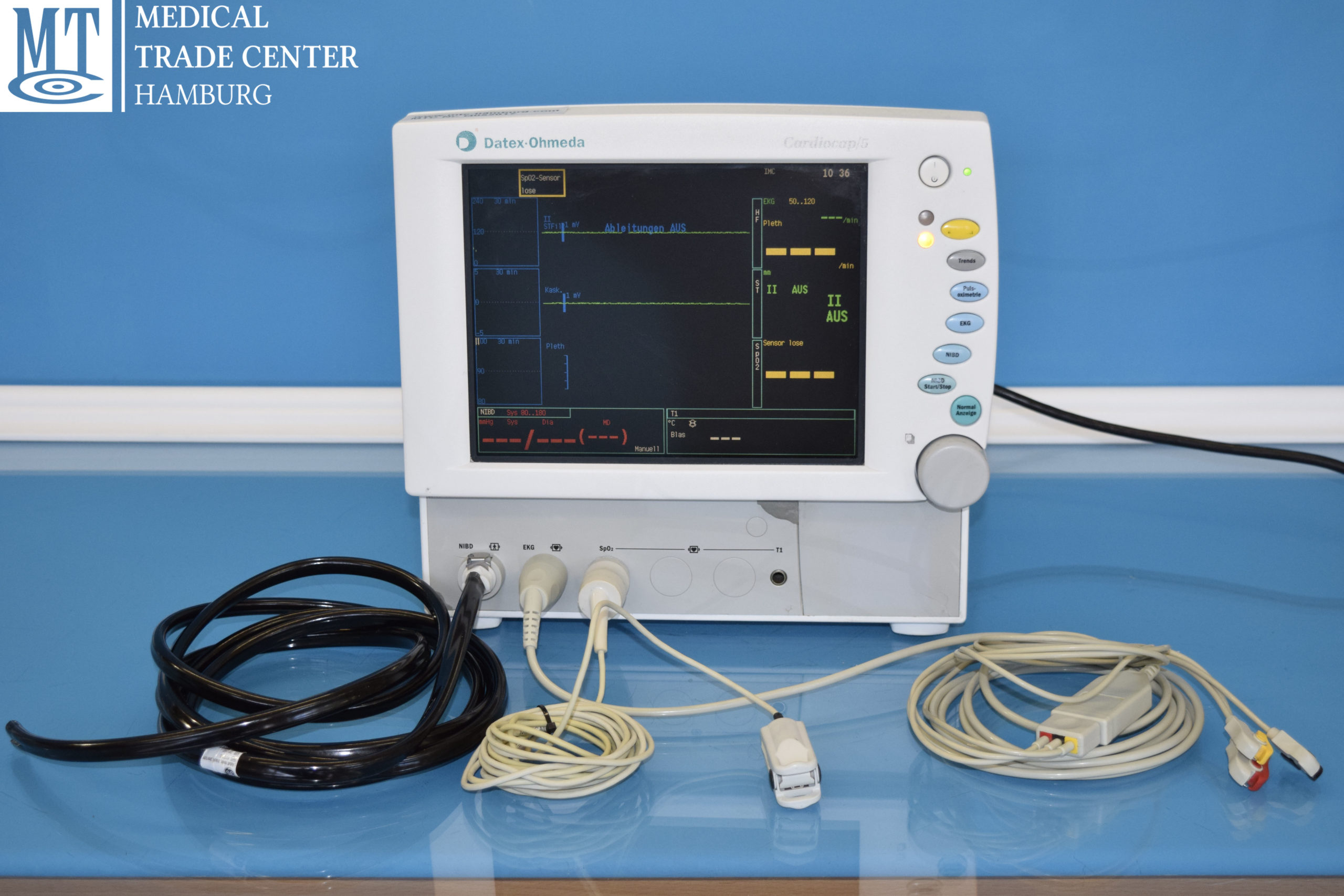 Datex-Ohmeda Cardiocap 5 CARDIOCAP5 Überwachungsmonitor mit Zubehör - defekt – Bild 19