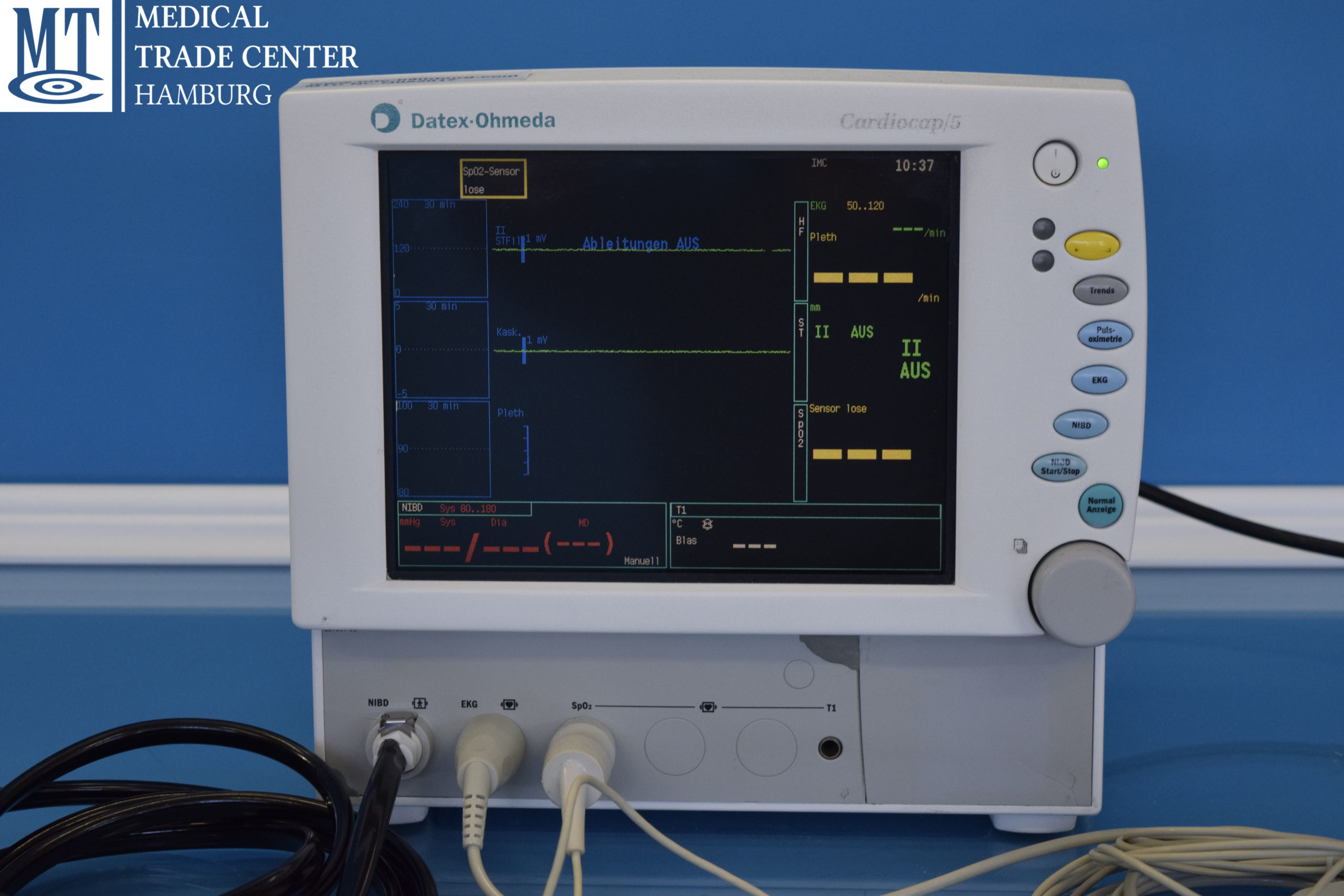 Datex-Ohmeda Cardiocap 5 CARDIOCAP5 Überwachungsmonitor mit Zubehör - defekt – Bild 20