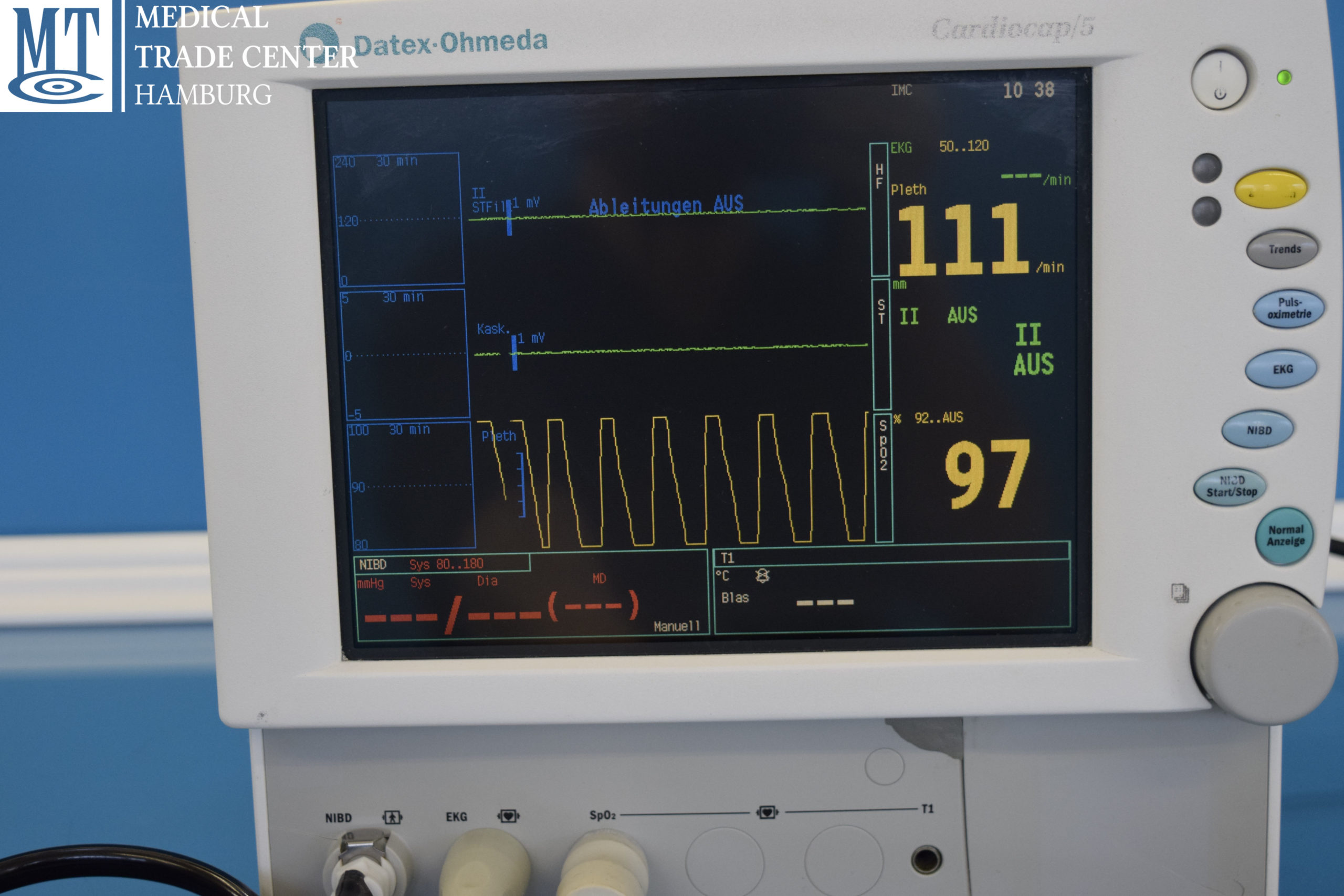 Datex-Ohmeda Cardiocap 5 CARDIOCAP5 Überwachungsmonitor mit Zubehör - defekt – Bild 24