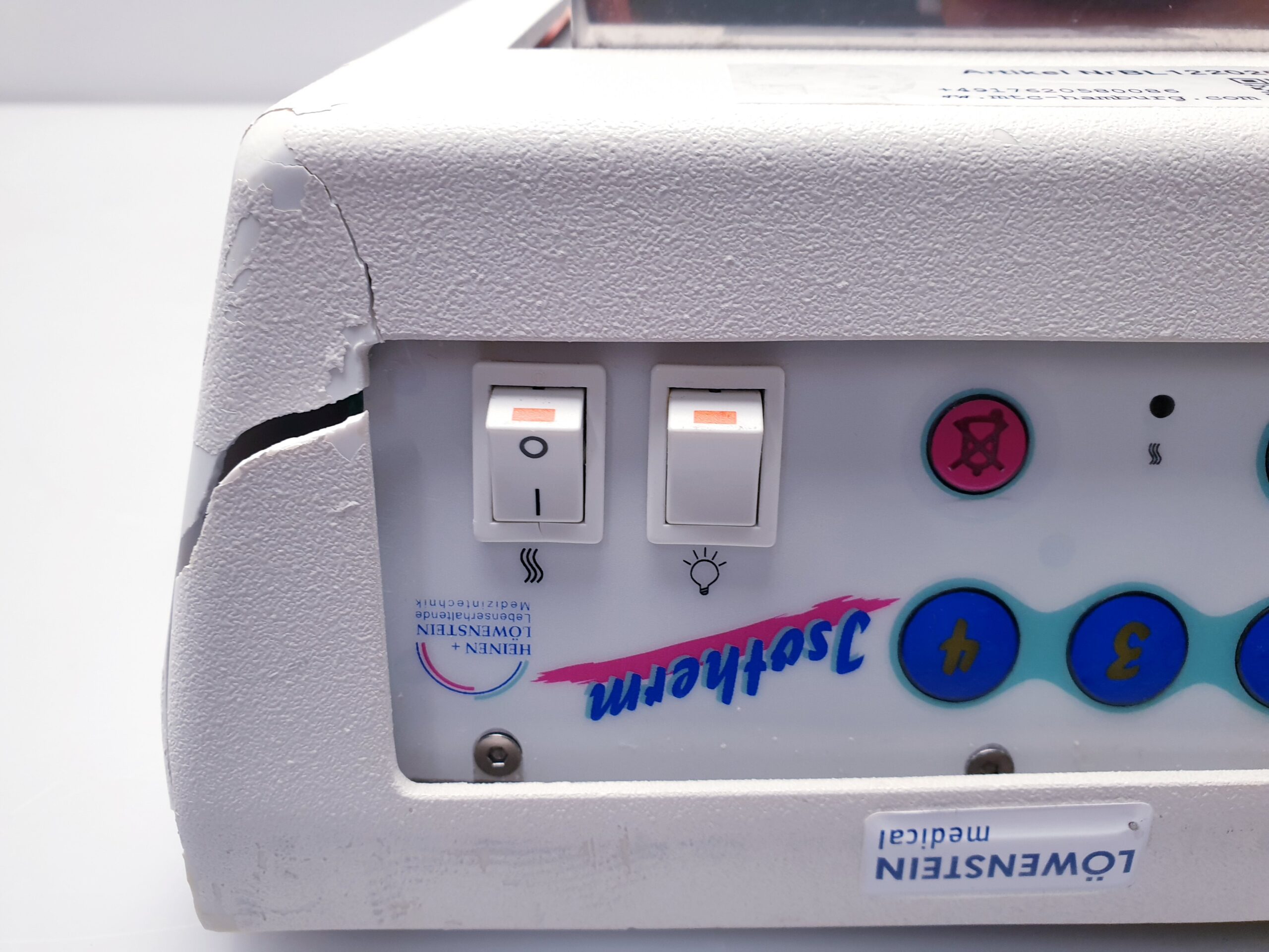 Heinen Löwenstein Isotherm C600-2 Wärmestrahler - Gehäuse beschädigt – Bild 6