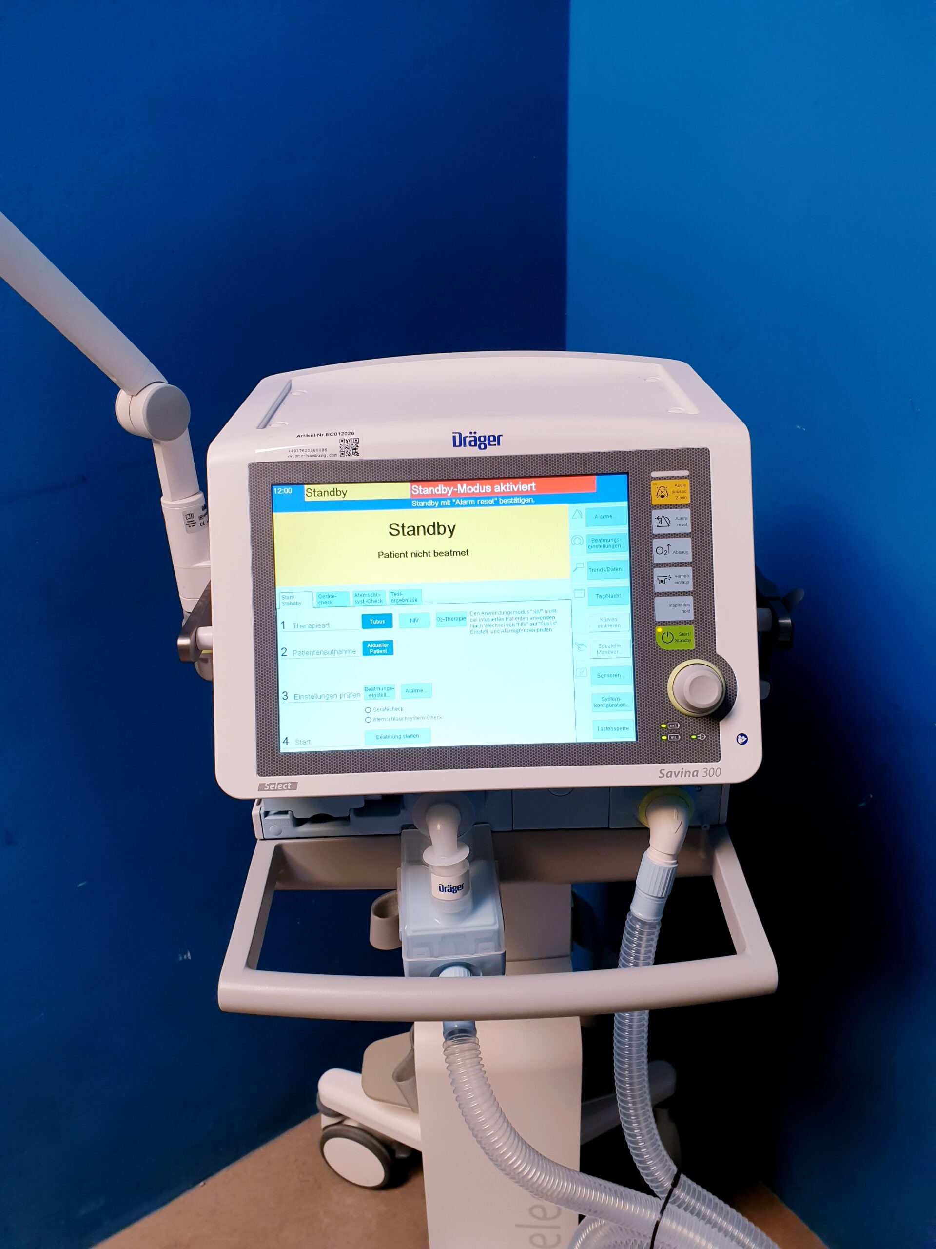 Dräger Savina 300 Intensivbeatmungsgerät – Bild 4