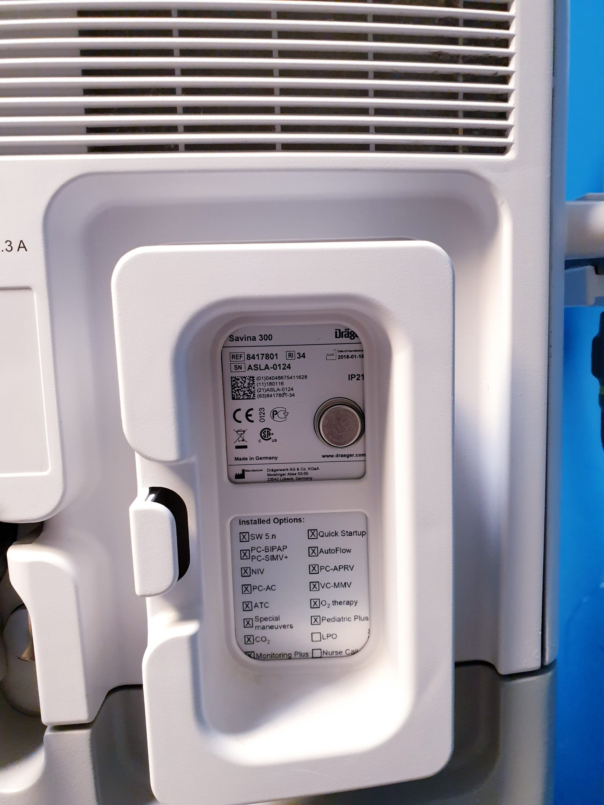 Dräger Savina 300 Intensivbeatmungsgerät – Bild 16