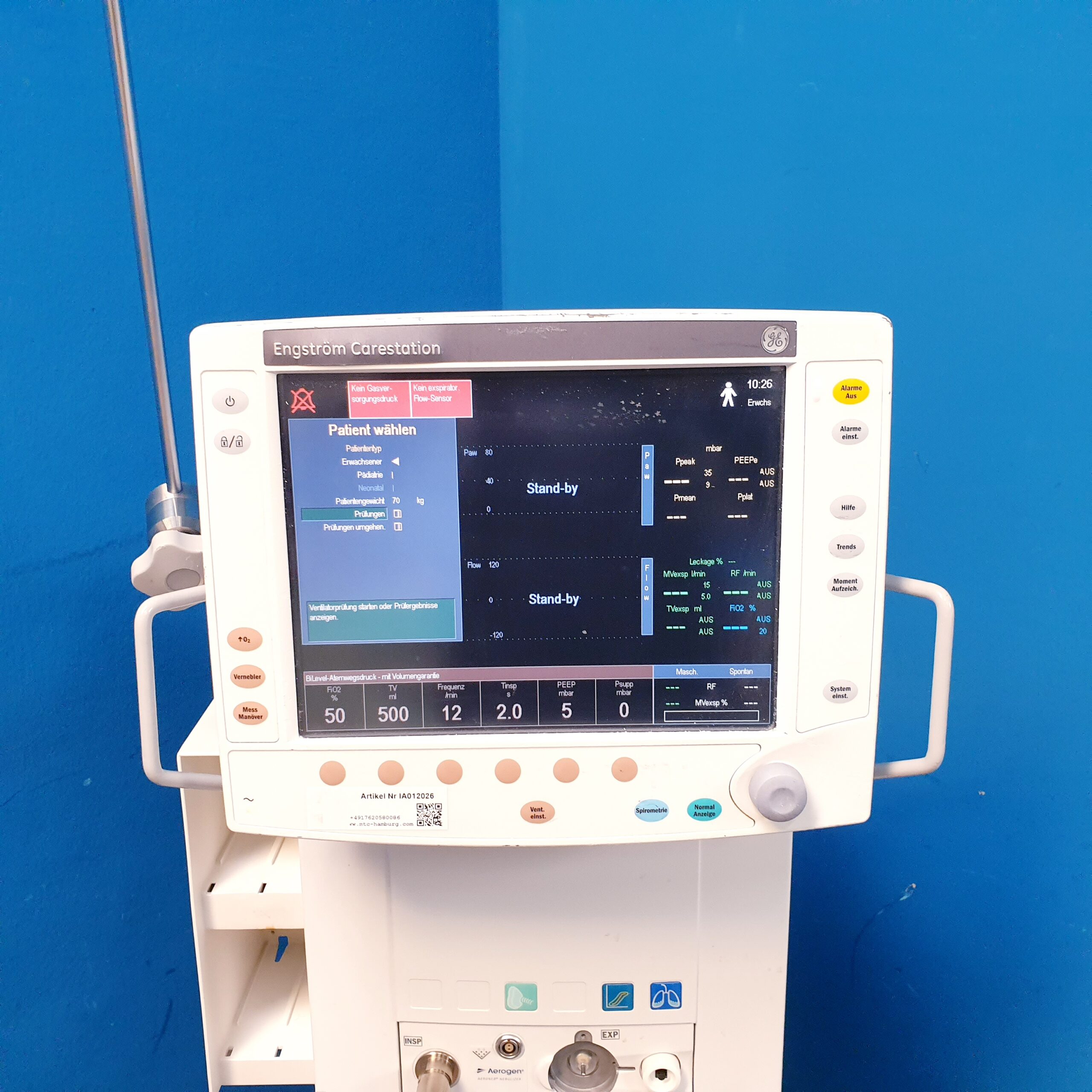 GE Engström Carestation Ventilator Beatmungsgerät – Bild 15