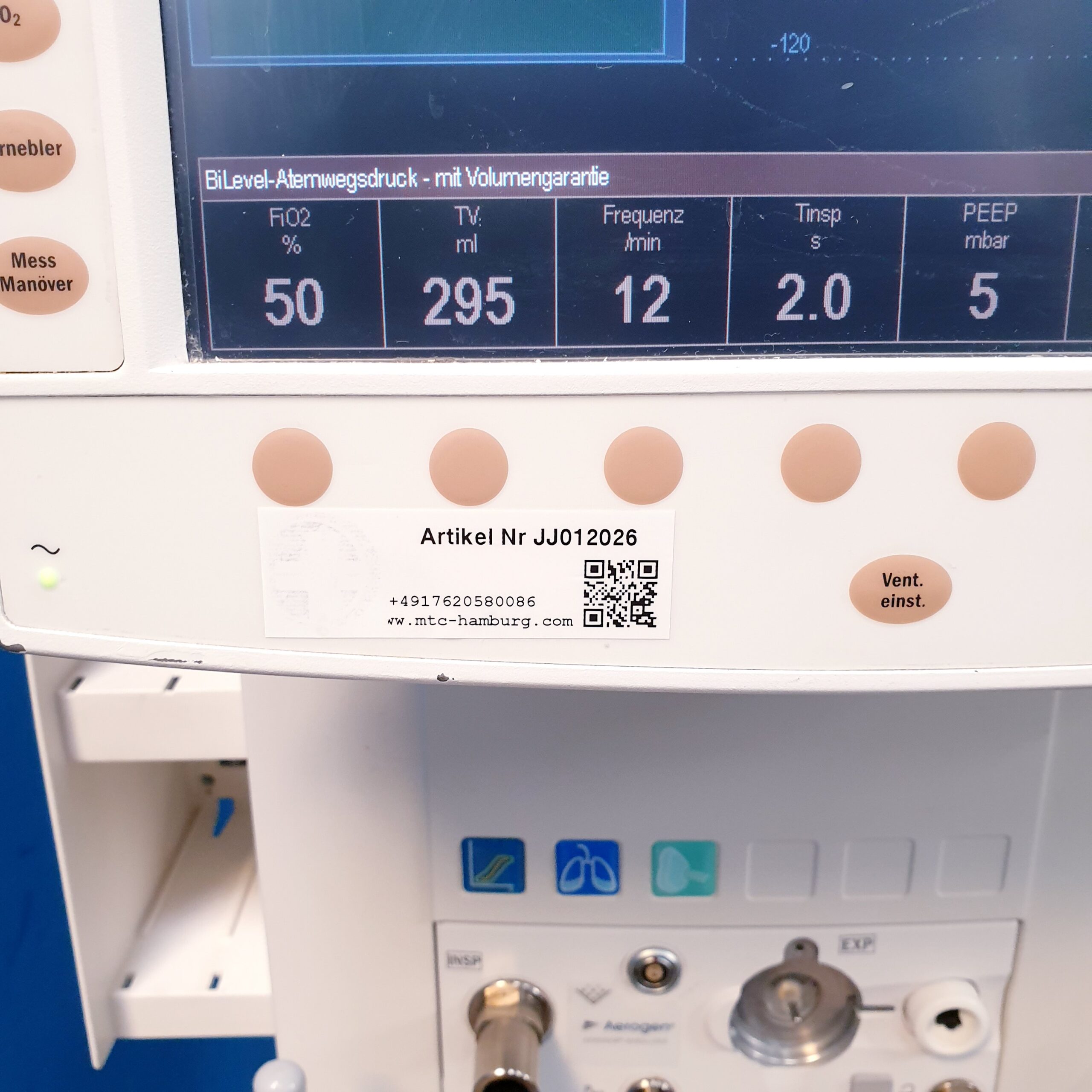 GE Engström Carestation Ventilator Beatmungsgerät – Bild 2