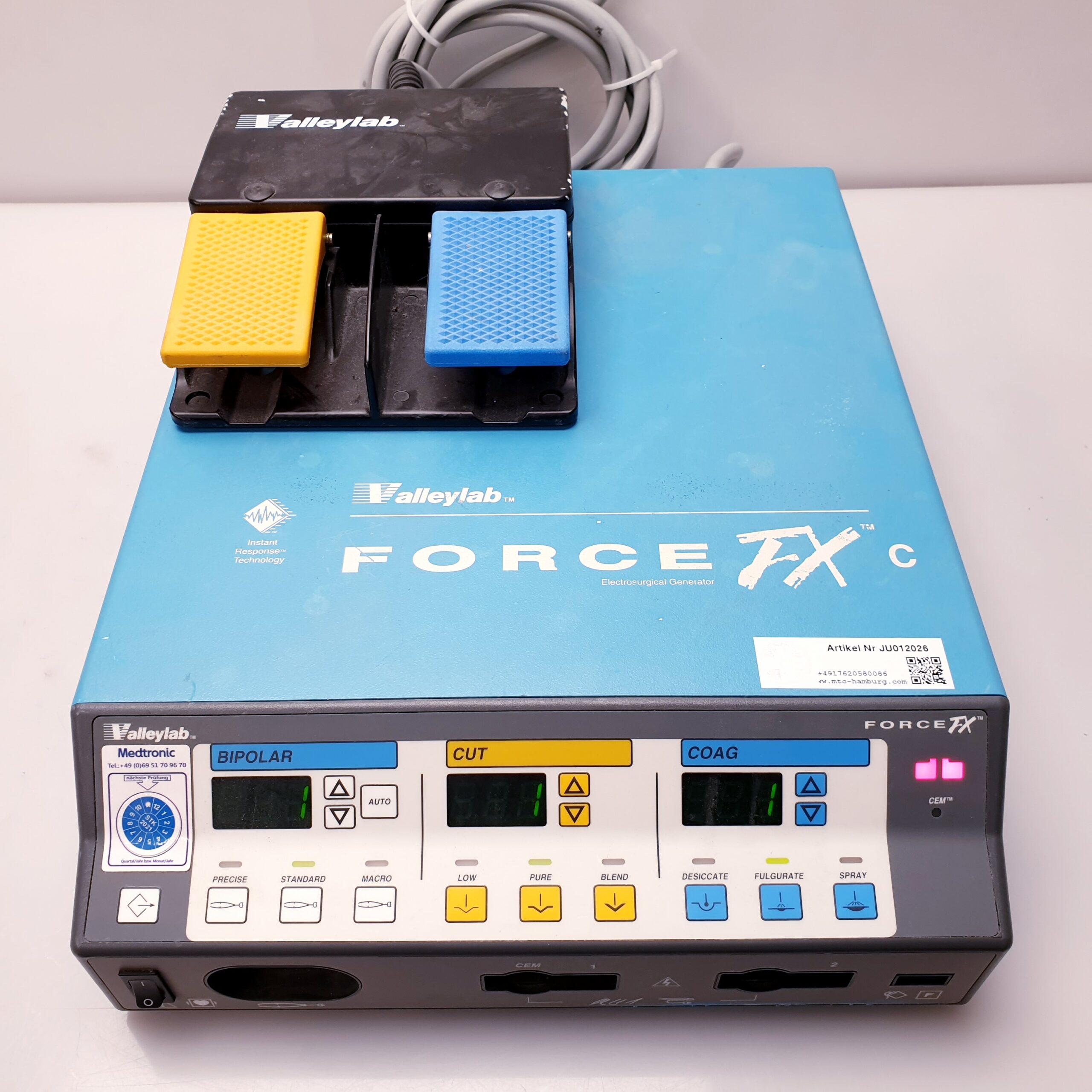 Valleylab Force FX C + Valleylab Fußschalter – Bild 12