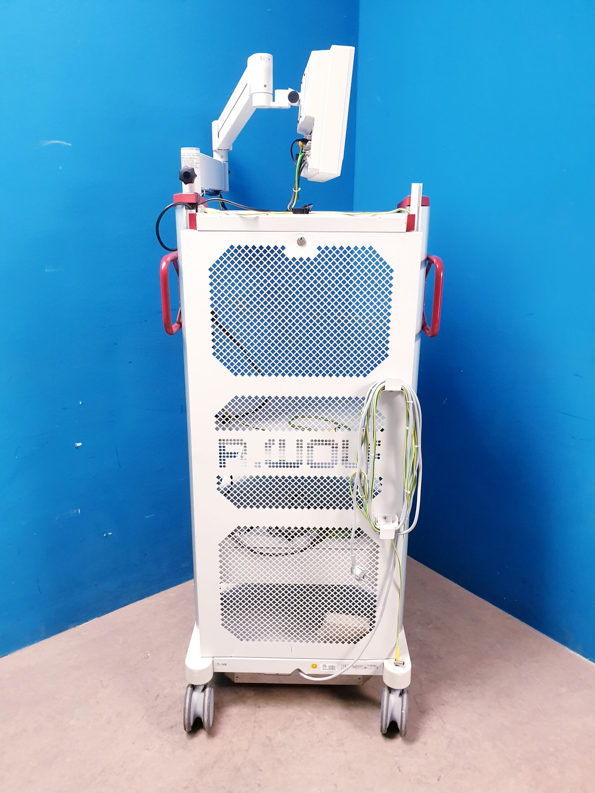 Richard Wolf Geräte Wagen Endoskopie Trolley Rollbar - mit Monitorschwenkar – Bild 7