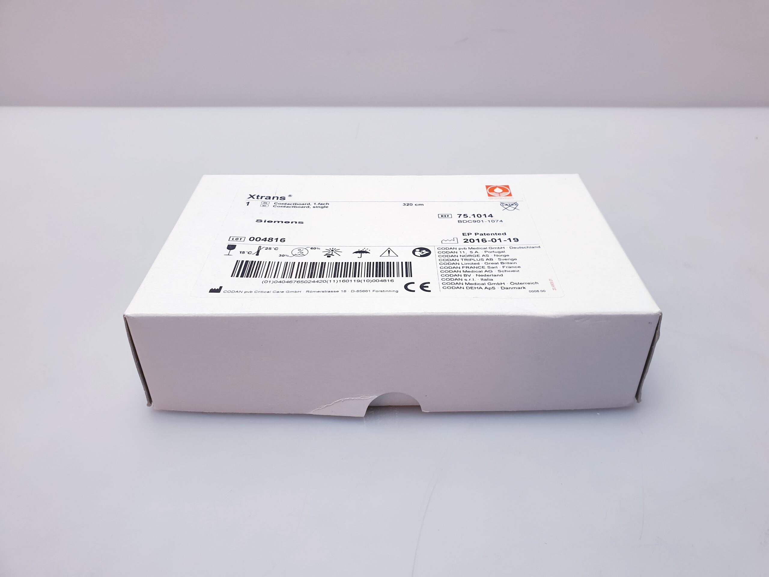 Codan Xtrans Kontaktplatte (Ref. 75.1014) für die invasive Blutdruckmessung – Bild 8