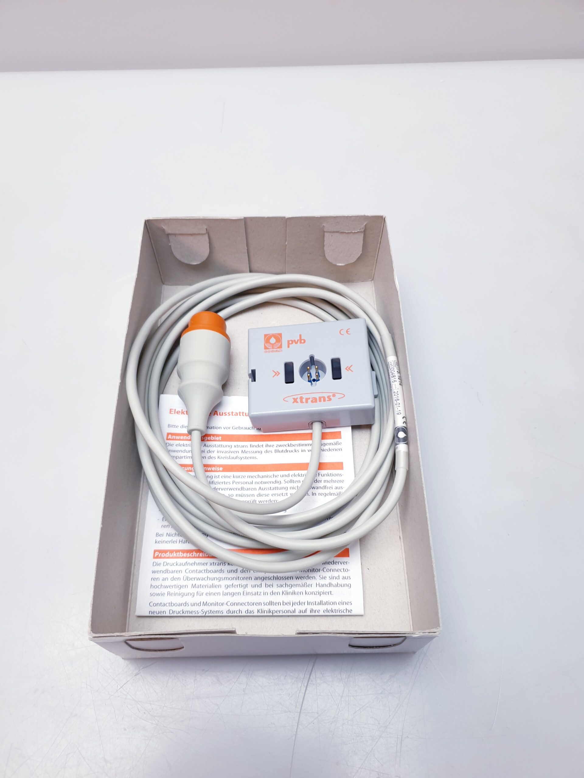 Codan Xtrans Kontaktplatte (Ref. 75.1014) für die invasive Blutdruckmessung