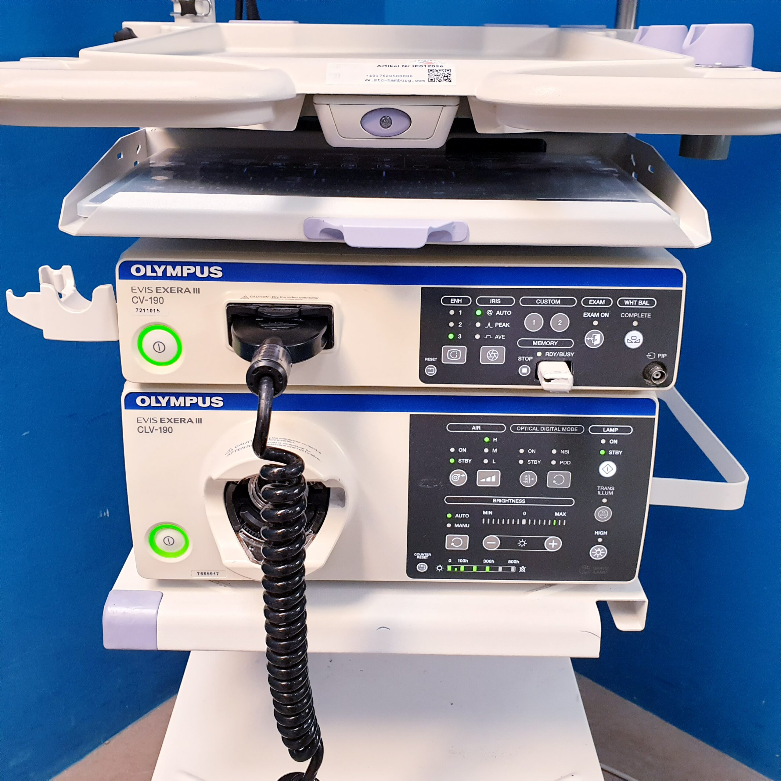 Olympus CLV-190 + CV-190 MAJ-1430 Endoskopie Kamera + WM-NP1... – Bild 9