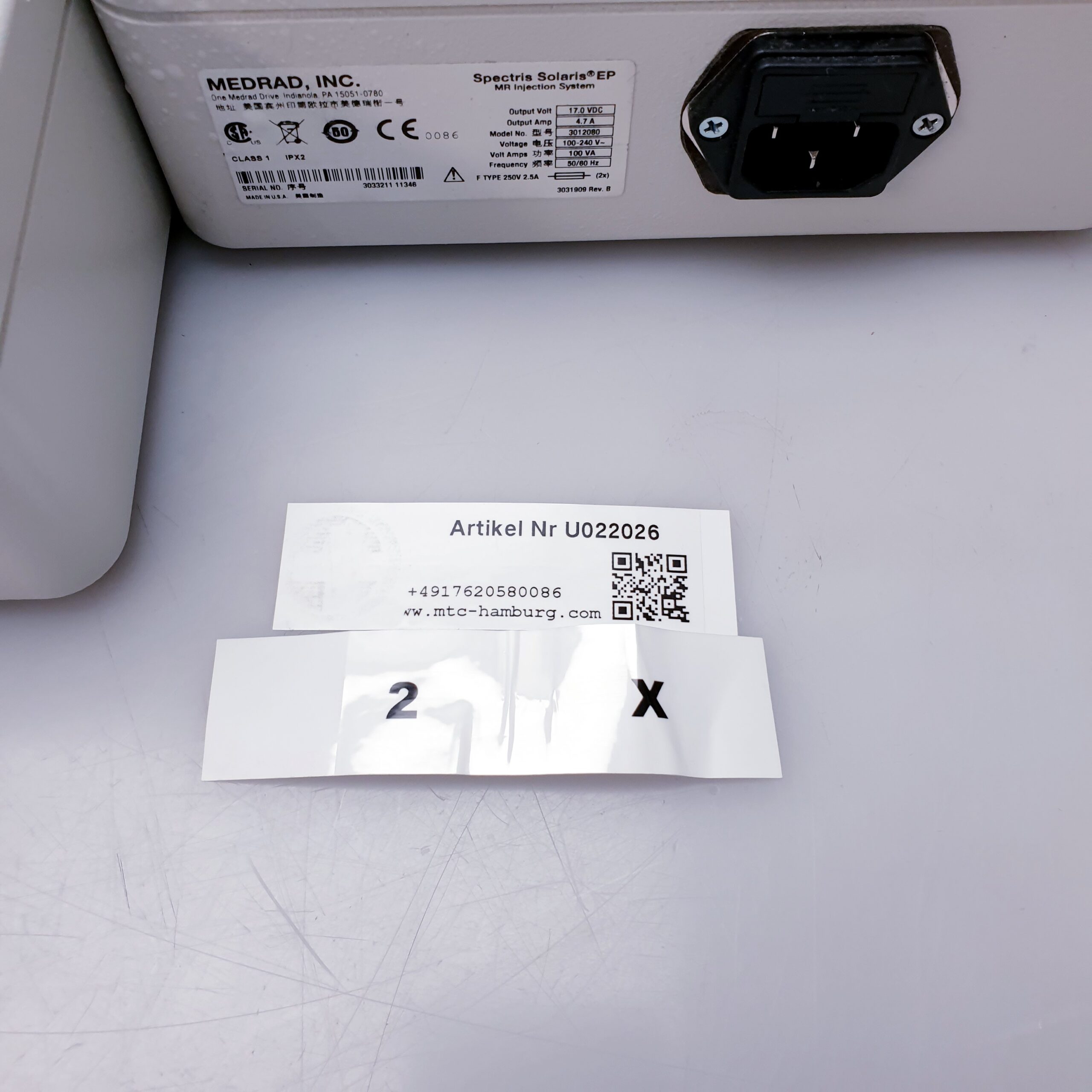 Medrad Spectris Solaris MR Injection System PA‑15051‑0780 3031909 Kontrastmittelinjektor – Bild 2