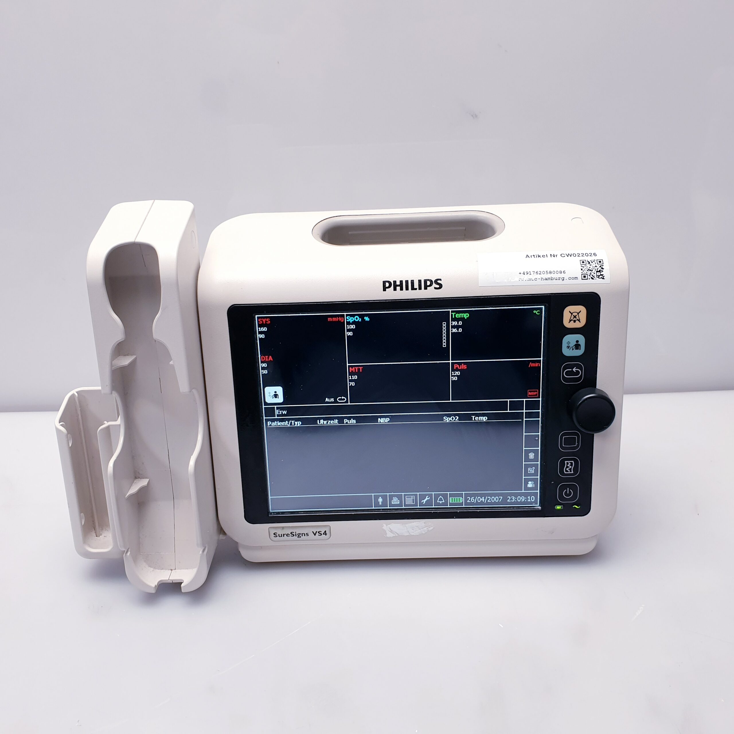 Philips SureSigns VS4 VS 4 Überwachungsmonitor Ohne Zubehör – Bild 3